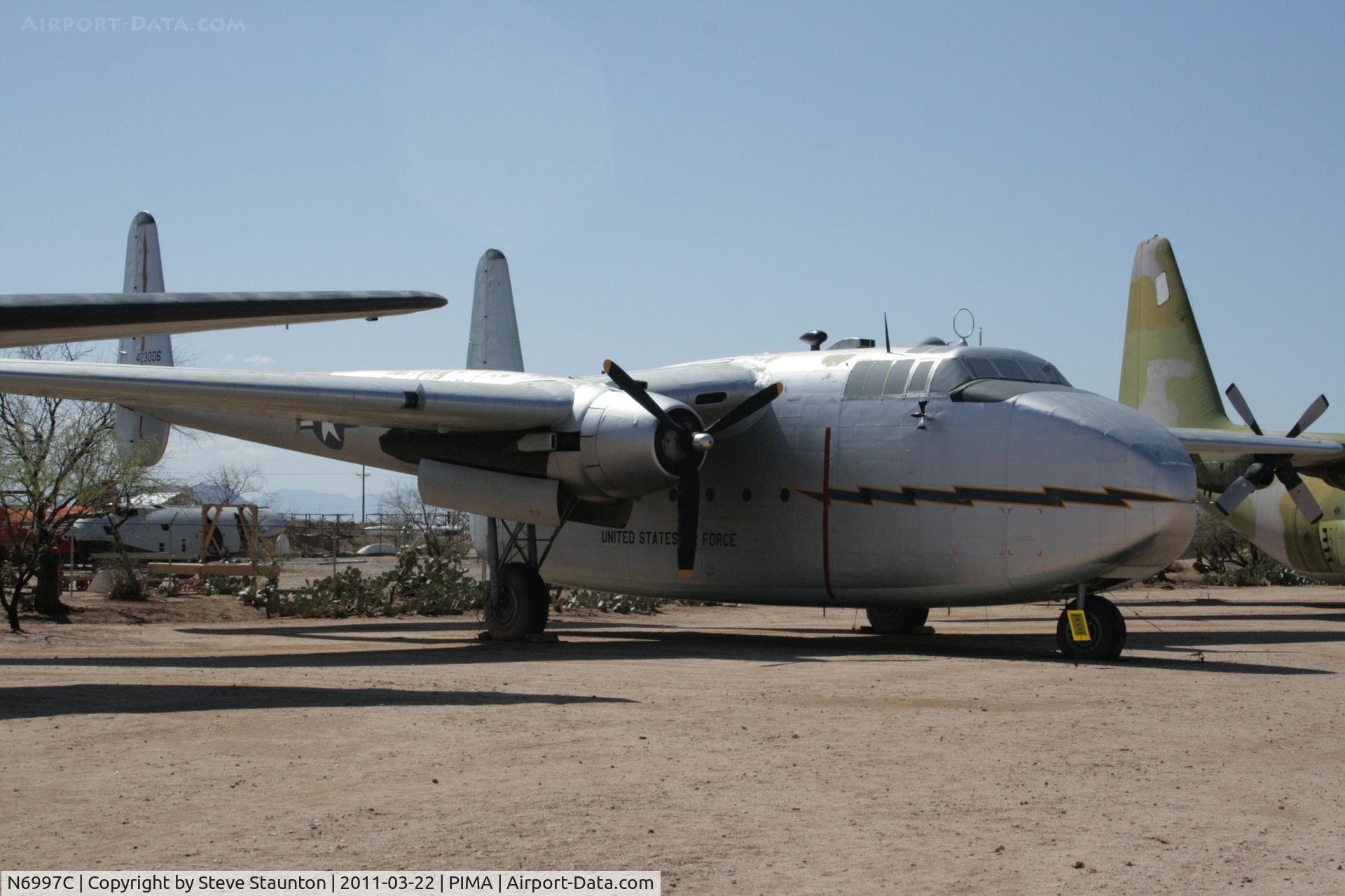 N6997C, 1944 Fairchild C-82A-15-FA Packet C/N 10050, Taken at Pima Air and Space Museum, in March 2011 whilst on an Aeroprint Aviation tour