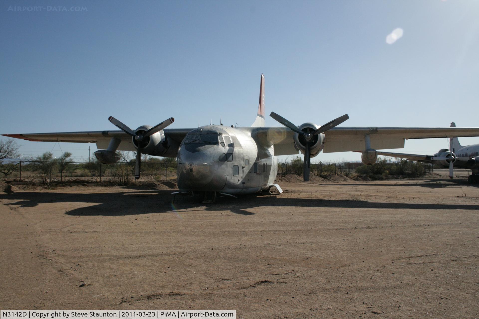 N3142D, 1954 Fairchild C-123K Provider C/N 20029, Taken at Pima Air and Space Museum, in March 2011 whilst on an Aeroprint Aviation tour