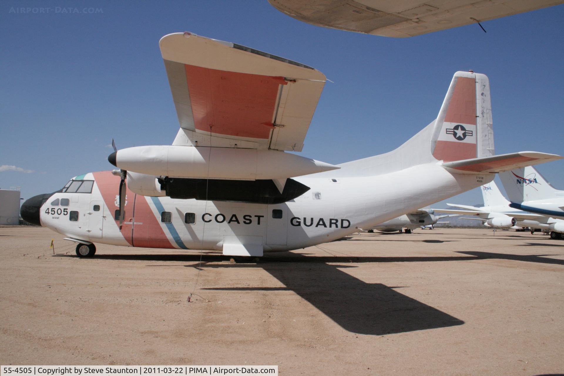 55-4505, 1955 Fairchild C-123B Provider C/N 20166, Taken at Pima Air and Space Museum, in March 2011 whilst on an Aeroprint Aviation tour