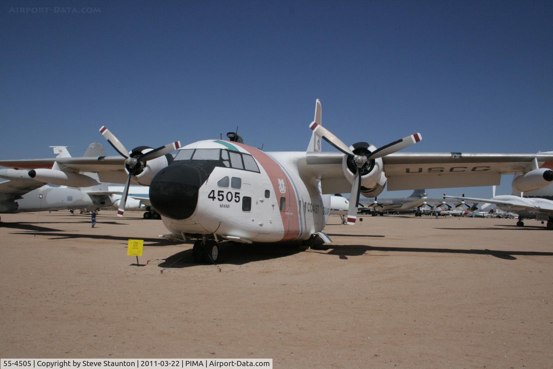55-4505, 1955 Fairchild C-123B Provider C/N 20166, Taken at Pima Air and Space Museum, in March 2011 whilst on an Aeroprint Aviation tour