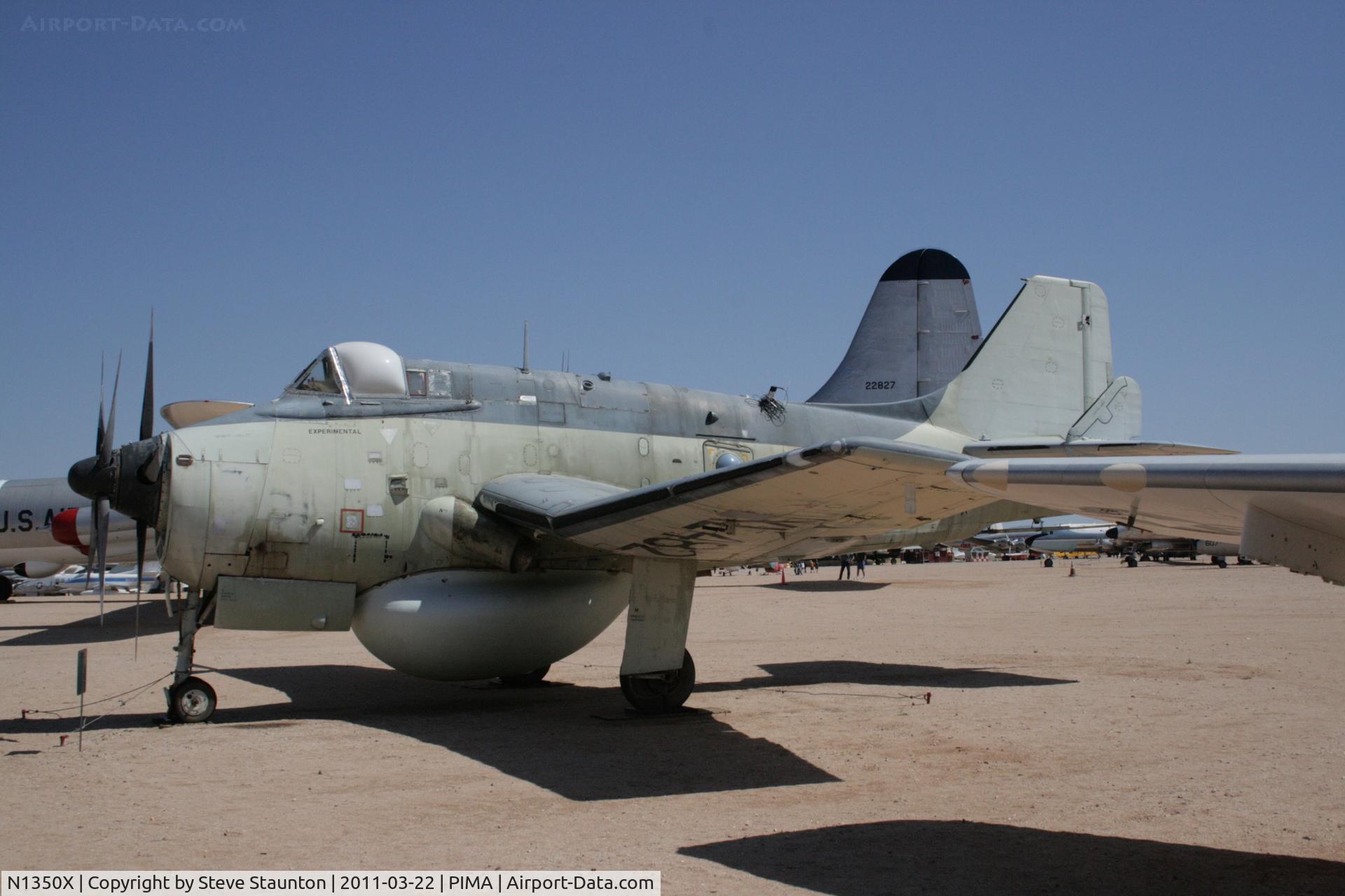 N1350X, 1960 Fairey Gannet AEW.3 C/N F9451, Taken at Pima Air and Space Museum, in March 2011 whilst on an Aeroprint Aviation tour