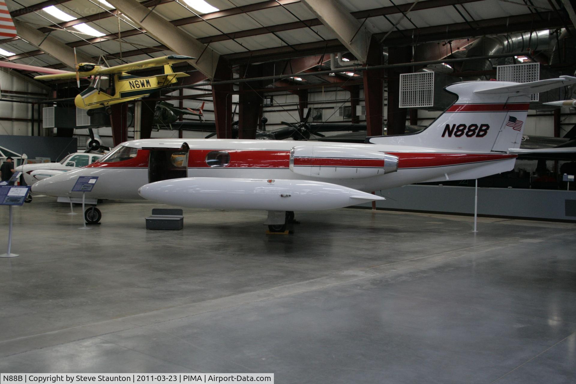 N88B, 1965 Learjet 23 C/N 23-015, Taken at Pima Air and Space Museum, in March 2011 whilst on an Aeroprint Aviation tour