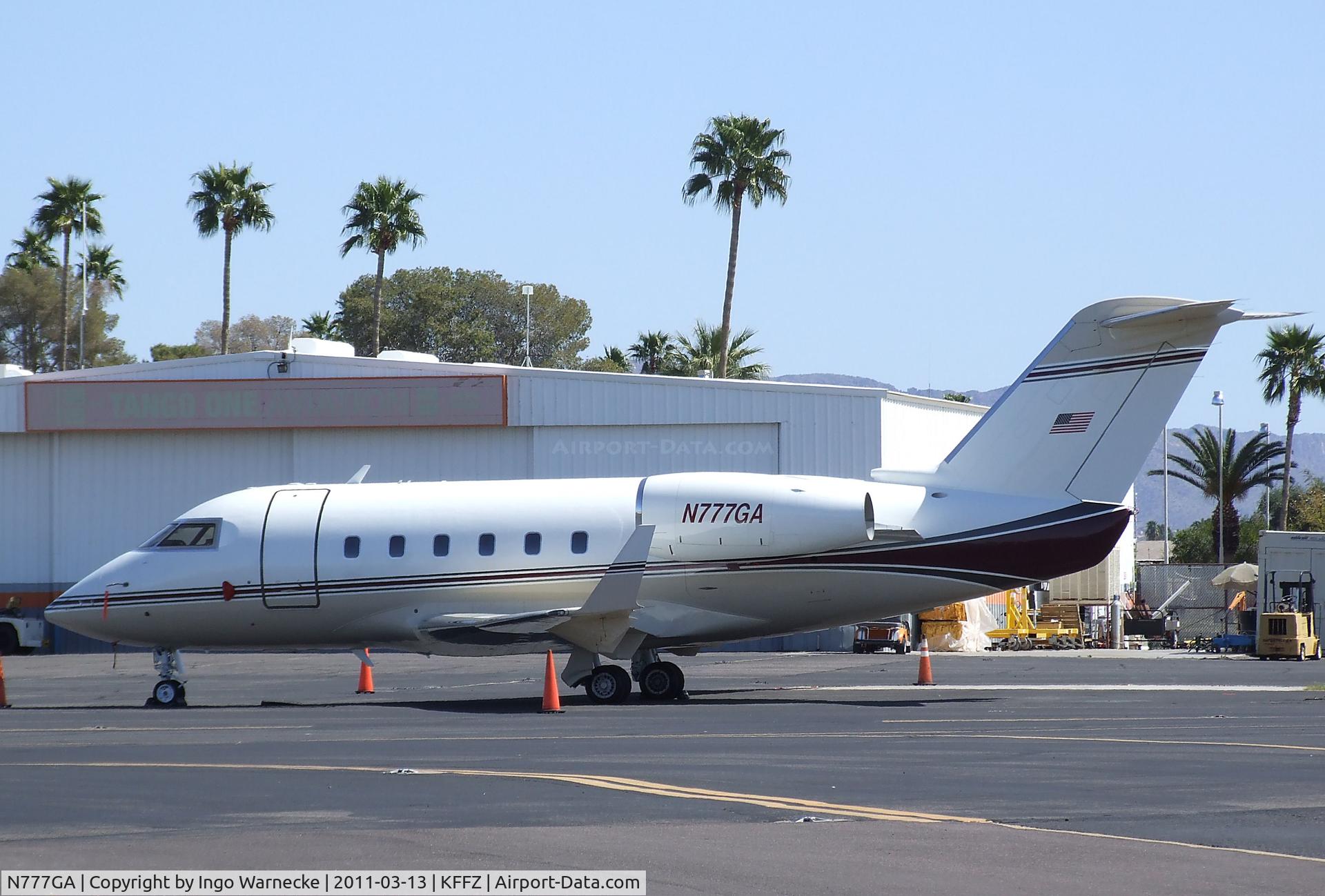 N777GA, 1982 Canadair Challenger 600 (CL-600-1A11) C/N 1056, Canadair CL-600 Challenger at Falcon Field, Mesa AZ