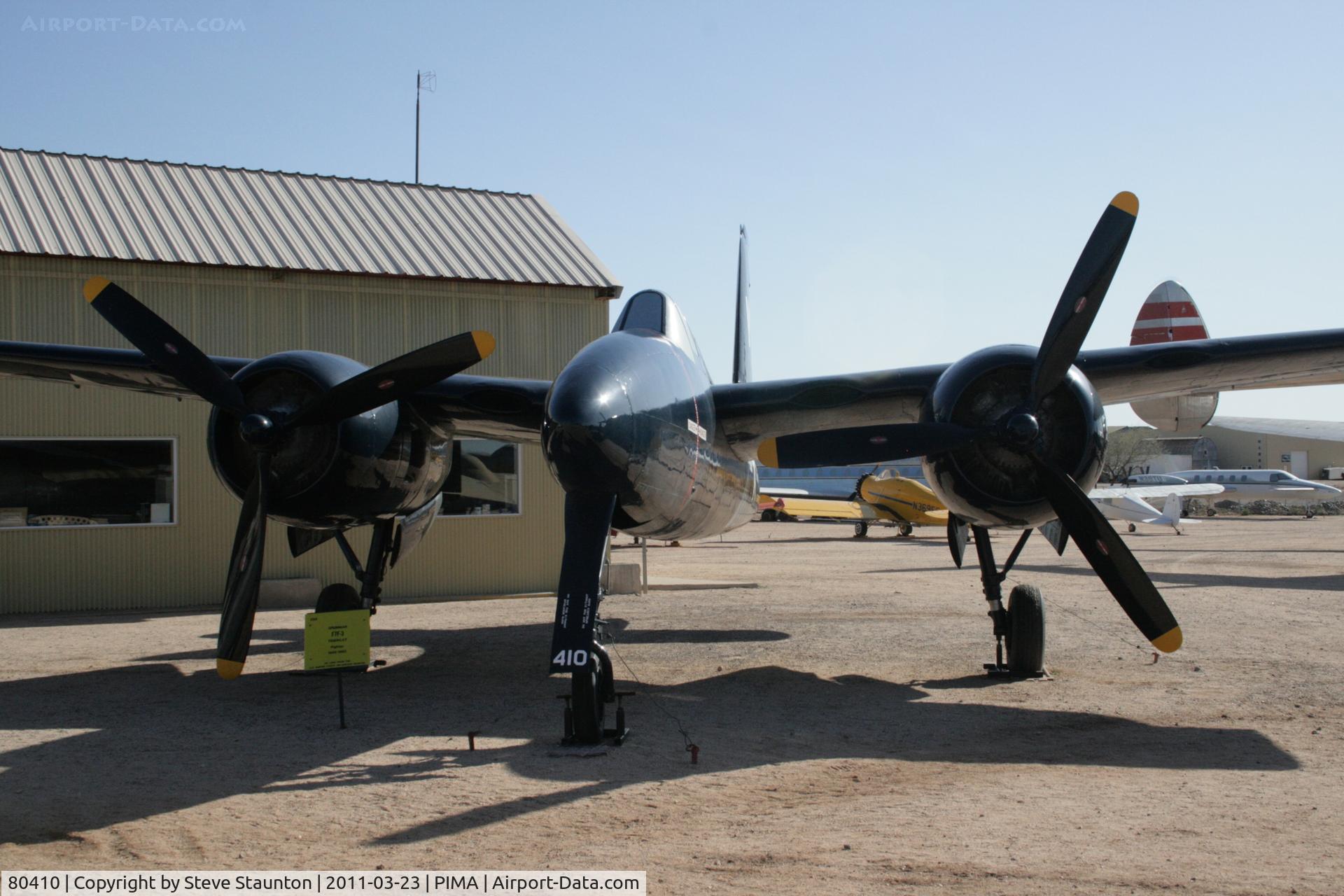 80410, Grumman F7F-3 Tigercat C/N C.152, Taken at Pima Air and Space Museum, in March 2011 whilst on an Aeroprint Aviation tour
