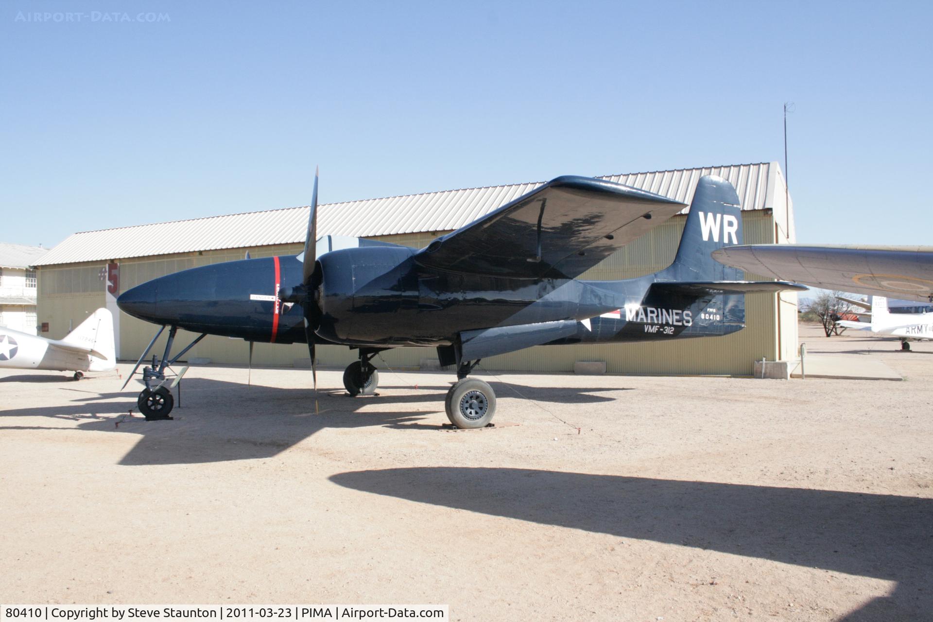 80410, Grumman F7F-3 Tigercat C/N C.152, Taken at Pima Air and Space Museum, in March 2011 whilst on an Aeroprint Aviation tour
