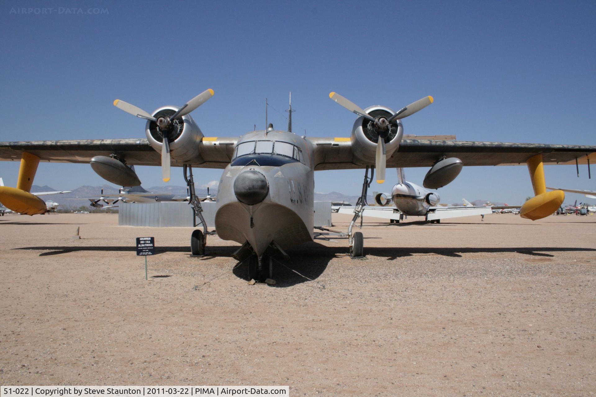 51-022, 1951 Grumman HU-16A Albatross C/N G-96, Taken at Pima Air and Space Museum, in March 2011 whilst on an Aeroprint Aviation tour