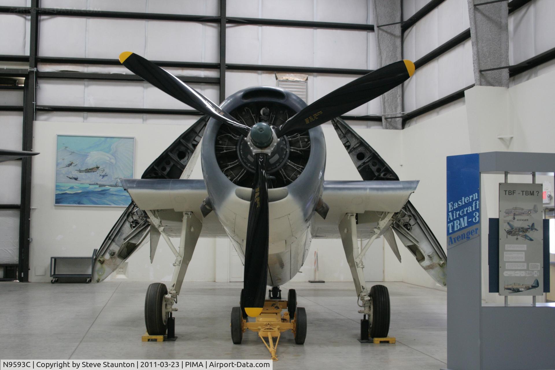 N9593C, Grumman TBM-3 Avenger C/N 69472/2211, Taken at Pima Air and Space Museum, in March 2011 whilst on an Aeroprint Aviation tour