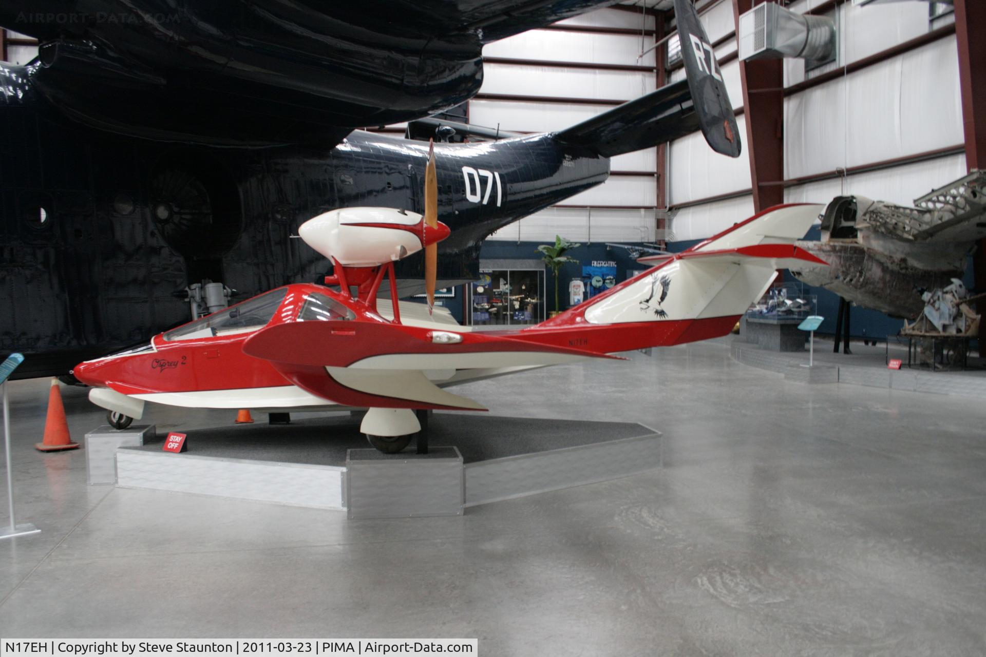 N17EH, Pereira Osprey II C/N 105A, Taken at Pima Air and Space Museum, in March 2011 whilst on an Aeroprint Aviation tour