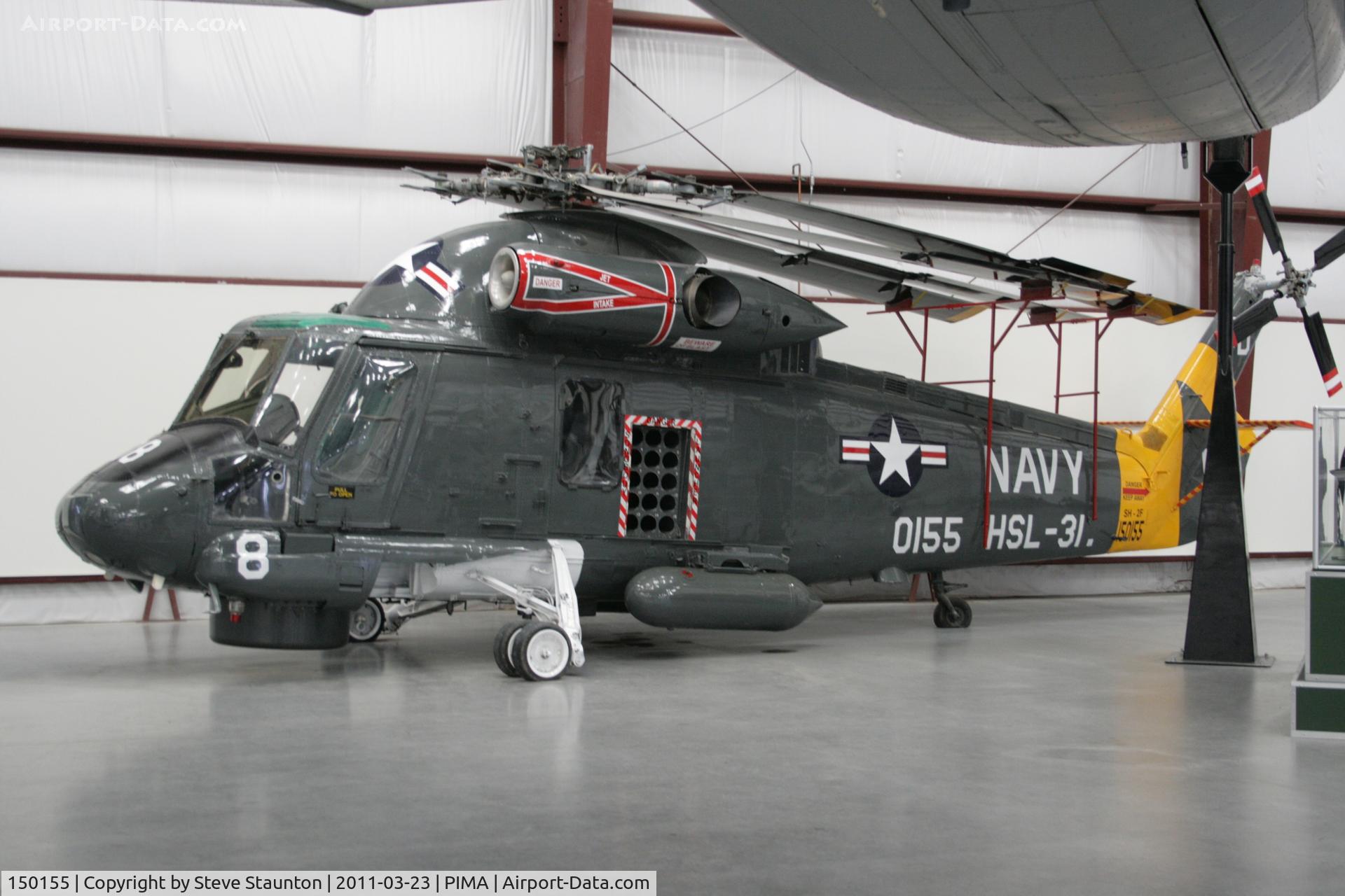 150155, Kaman SH-2F Seasprite C/N 105, Taken at Pima Air and Space Museum, in March 2011 whilst on an Aeroprint Aviation tour