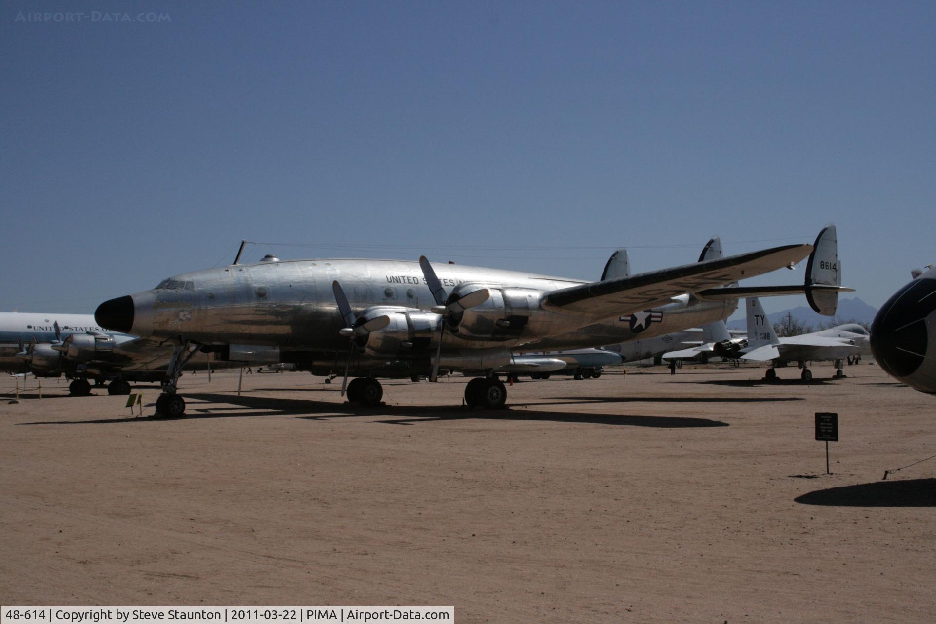 48-614, 1949 Lockheed VC-121B Constellation C/N 749-2606, Taken at Pima Air and Space Museum, in March 2011 whilst on an Aeroprint Aviation tour