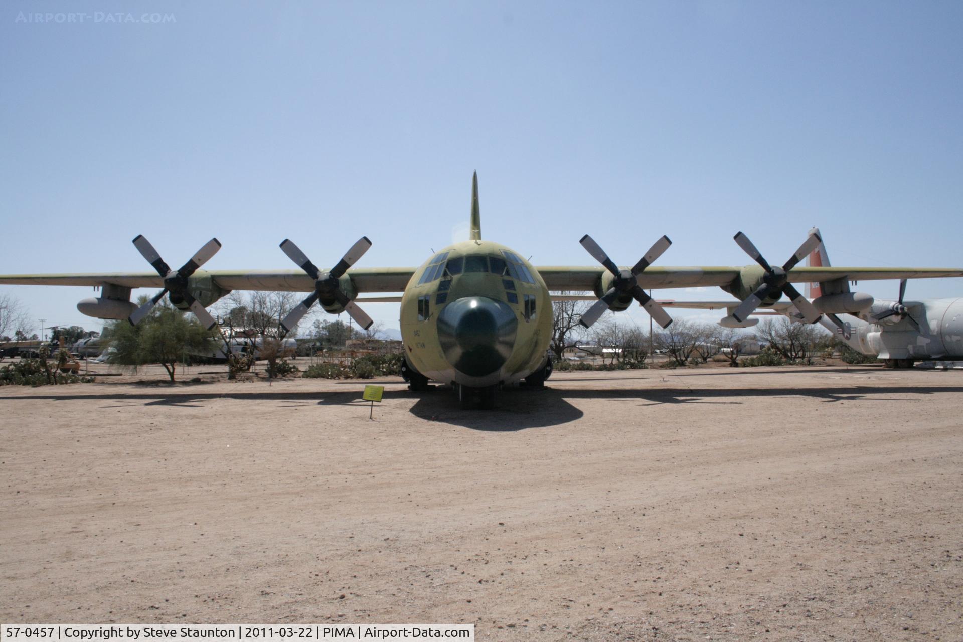 57-0457, 1957 Lockheed C-130A Hercules C/N 182-3164, Taken at Pima Air and Space Museum, in March 2011 whilst on an Aeroprint Aviation tour
