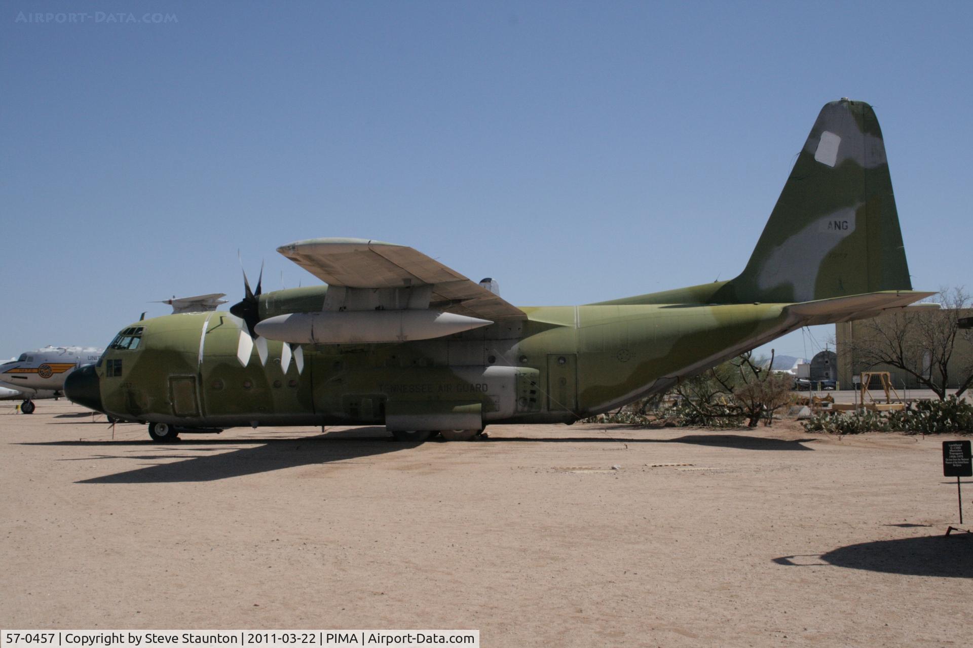 57-0457, 1957 Lockheed C-130A Hercules C/N 182-3164, Taken at Pima Air and Space Museum, in March 2011 whilst on an Aeroprint Aviation tour