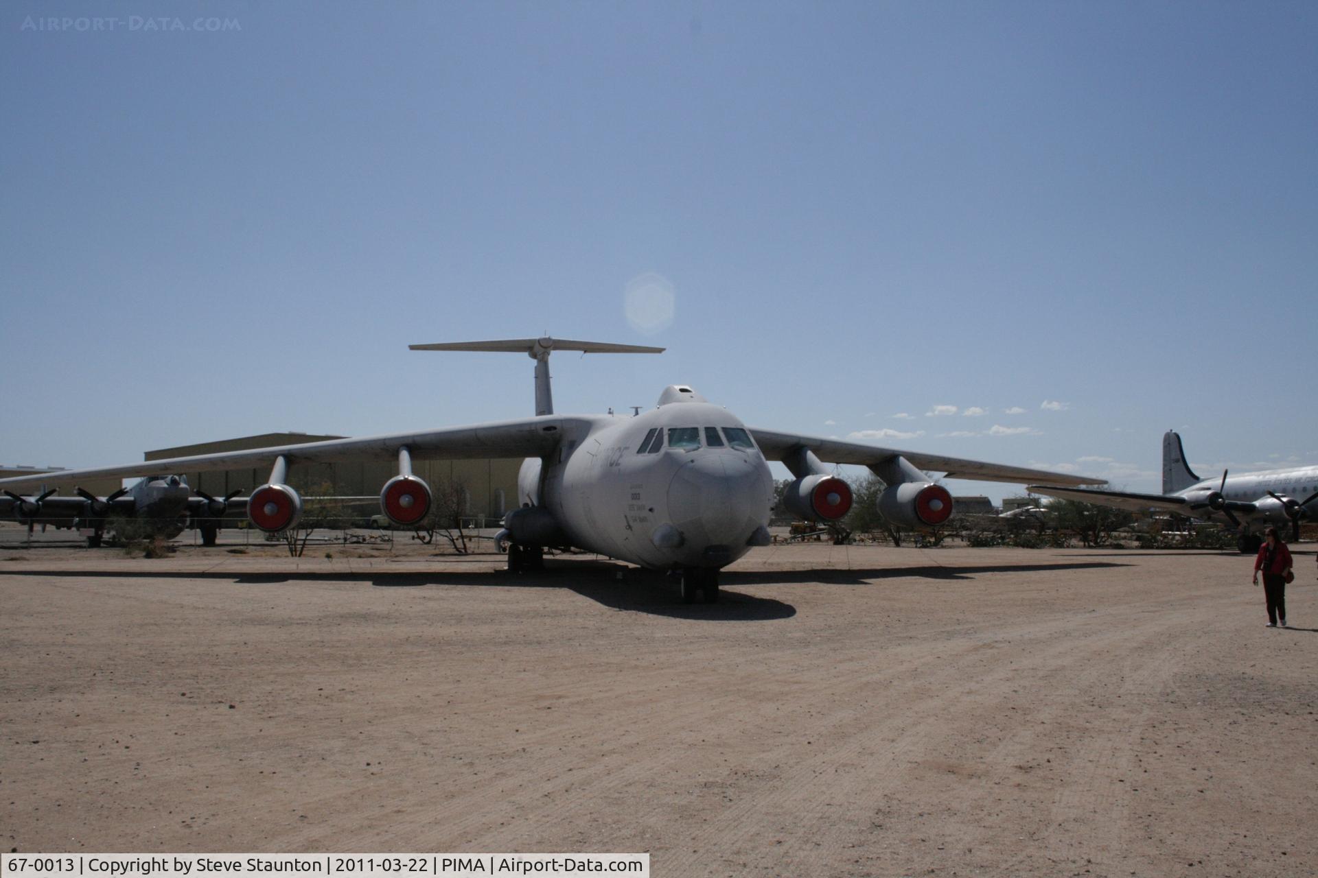 67-0013, Lockheed C-141B Starlifter C/N 300-6264, Taken at Pima Air and Space Museum, in March 2011 whilst on an Aeroprint Aviation tour