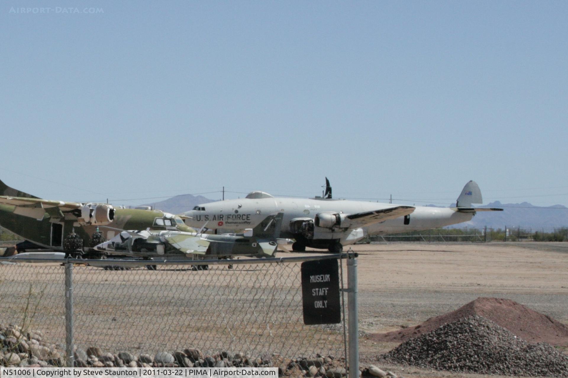 N51006, 1955 Lockheed EC-121 C/N 4350, Taken at Pima Air and Space Museum, in March 2011 whilst on an Aeroprint Aviation tour - located in the storage area