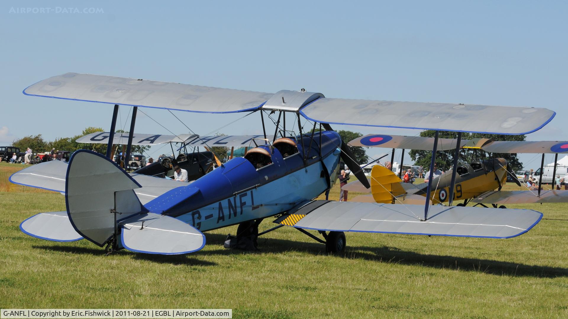 G-ANFL, 1941 De Havilland DH-82A Tiger Moth II C/N 84617, 2. The de Havilland Moth Club International Moth Rally, celebrating the 80th anniversary of the DH82 Tiger Moth. Held at Belvoir Castle. A most enjoyable day.