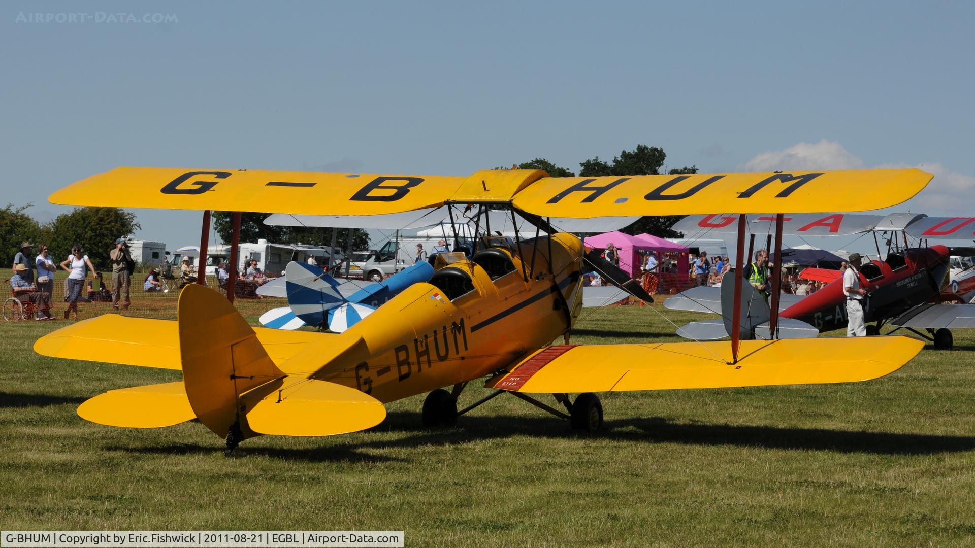 G-BHUM, 1944 De Havilland DH-82A Tiger Moth II C/N 85453, 2. The de Havilland Moth Club International Moth Rally, celebrating the 80th anniversary of the DH82 Tiger Moth. Held at Belvoir Castle. A most enjoyable day.