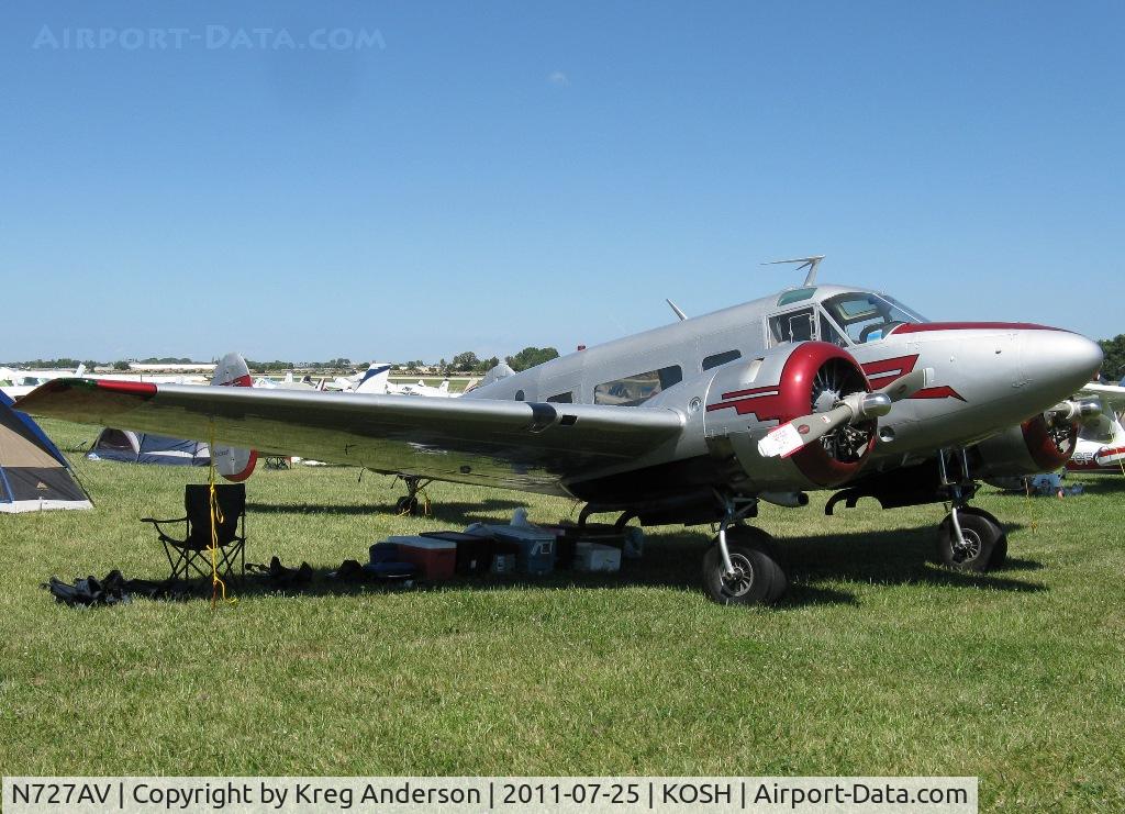 N727AV, 1960 Beech G18S C/N BA-560, EAA AirVenture 2011