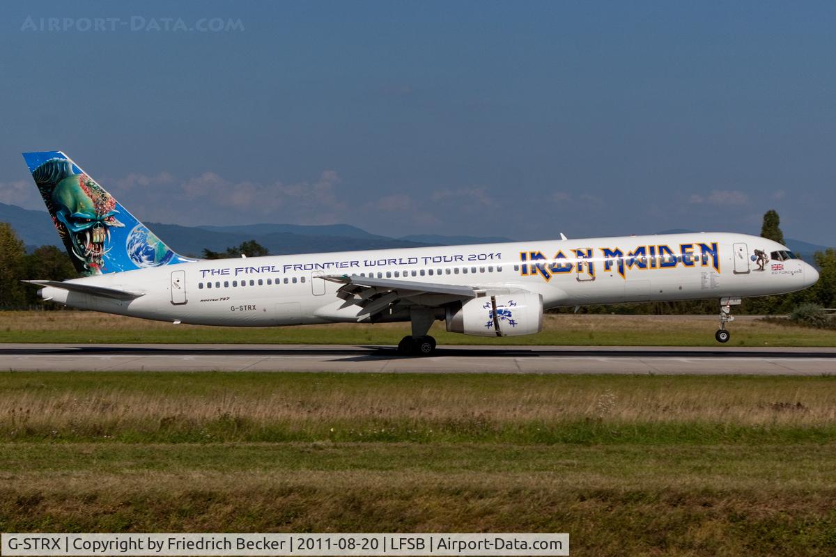 G-STRX, 1992 Boeing 757-28A C/N 25621, touchdown on RW15