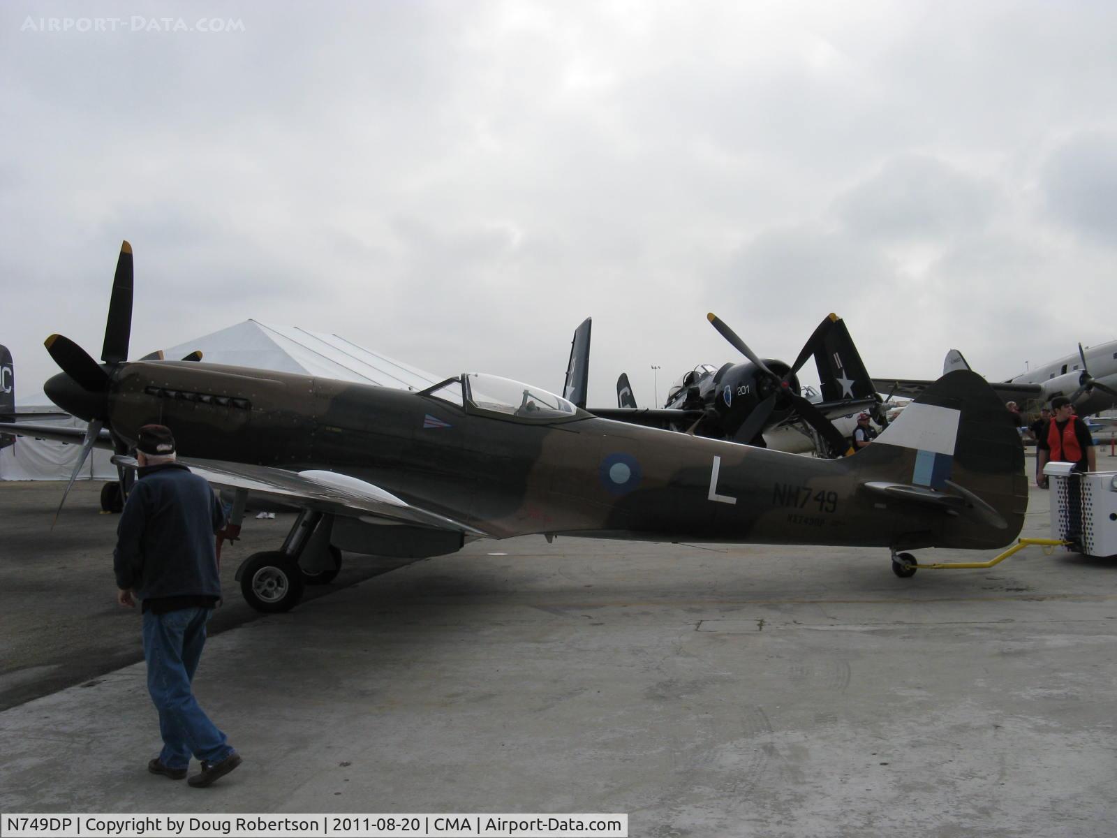 N749DP, 1945 Supermarine Spitfire XIV C/N 6S/583887, 1983 Vickers/Supermarine SPITFIRE Mk.XIVe, Rolls-Royce Griffon 65 2.050 Hp V-12 liquid-cooled, high-altitude version