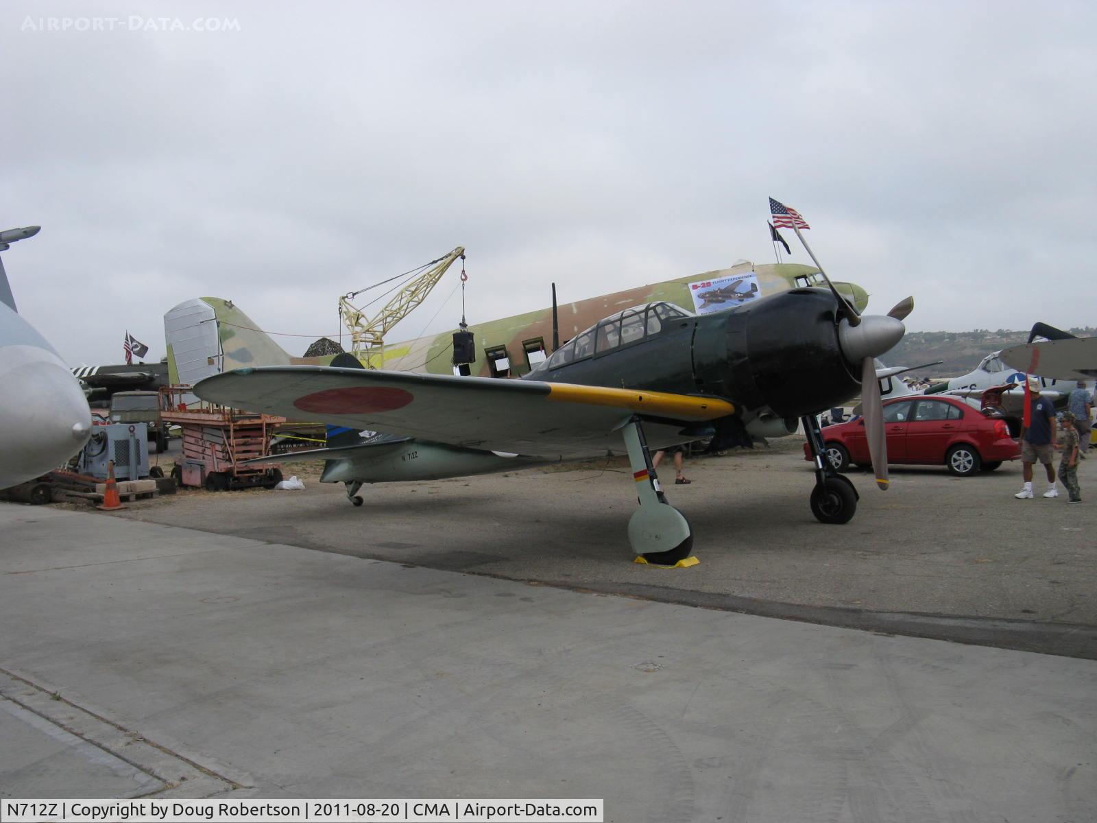 N712Z, 1942 Mitsubishi A6M3 Reisen (Zero) C/N 3869, 1942 Mitsubishi A6M3 ZERO-SEN (ZEKE), P&W R-1820 Double Wasp 1,130 Hp for original Nakajima Sakai 14 cylinder radial