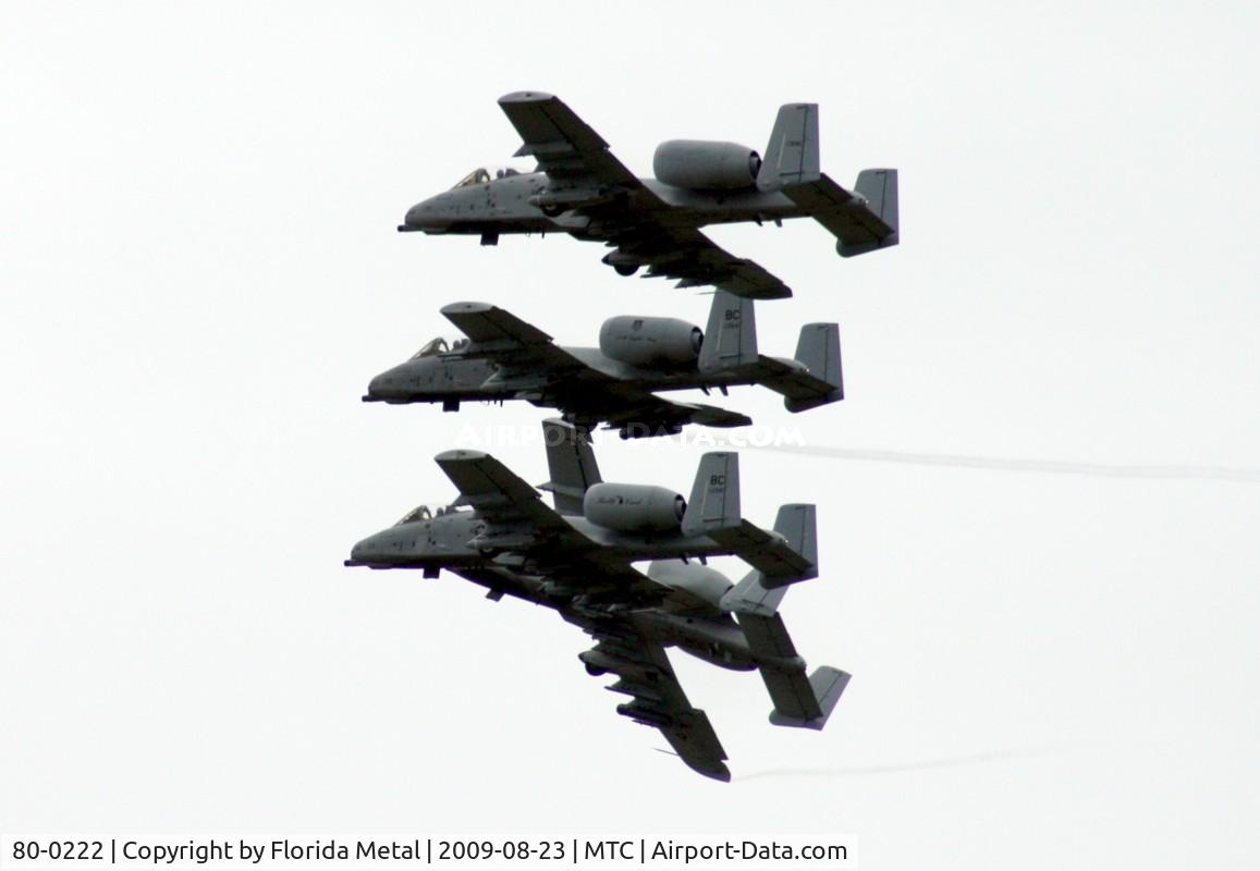 80-0222, 1980 Fairchild Republic A-10A Thunderbolt II C/N A10-0572, 4 A-10s