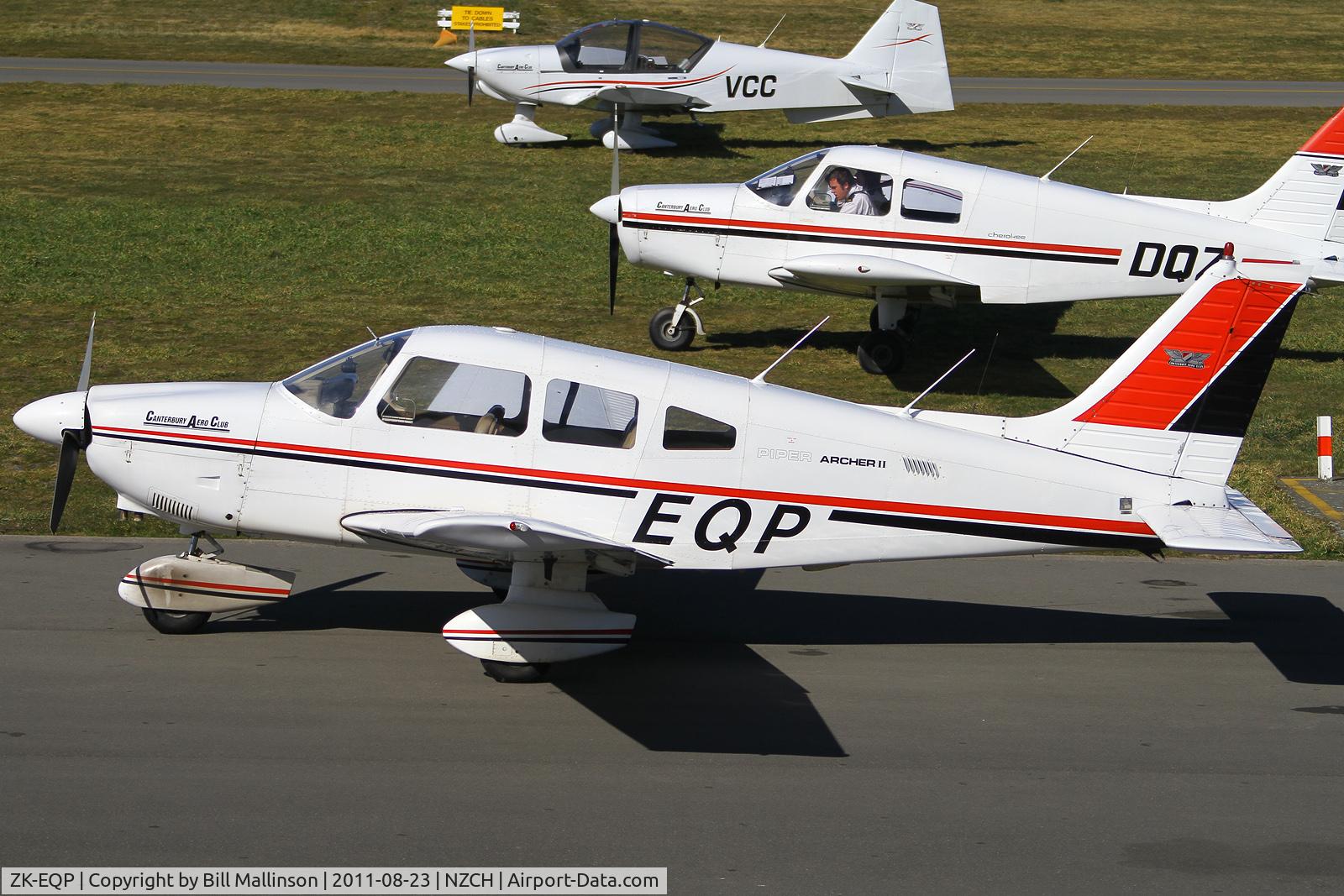 ZK-EQP, Piper PA-28-181 Archer C/N 28-8090246, waiting for the trainees to finish their lunch