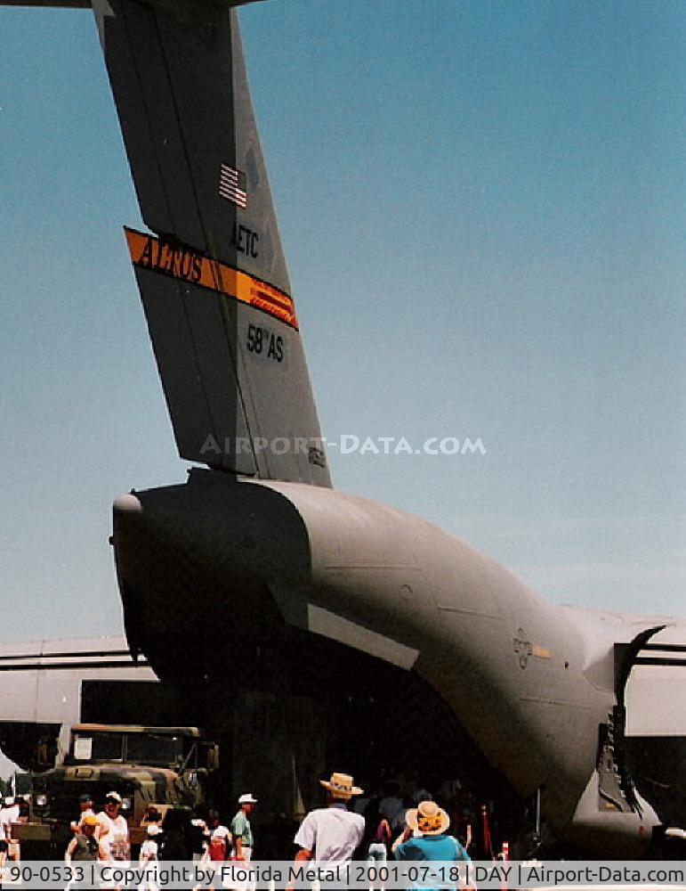 90-0533, 2000 McDonnell Douglas C-17A Globemaster III C/N P-8, C-17 back when it was with the 58th AS at Altus -