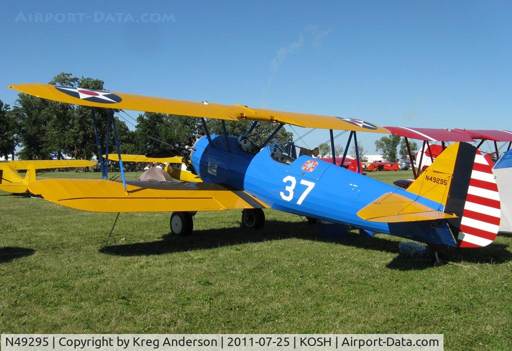N49295, 1940 Boeing A75N1(PT17) C/N 75-531, EAA AirVenture 2011