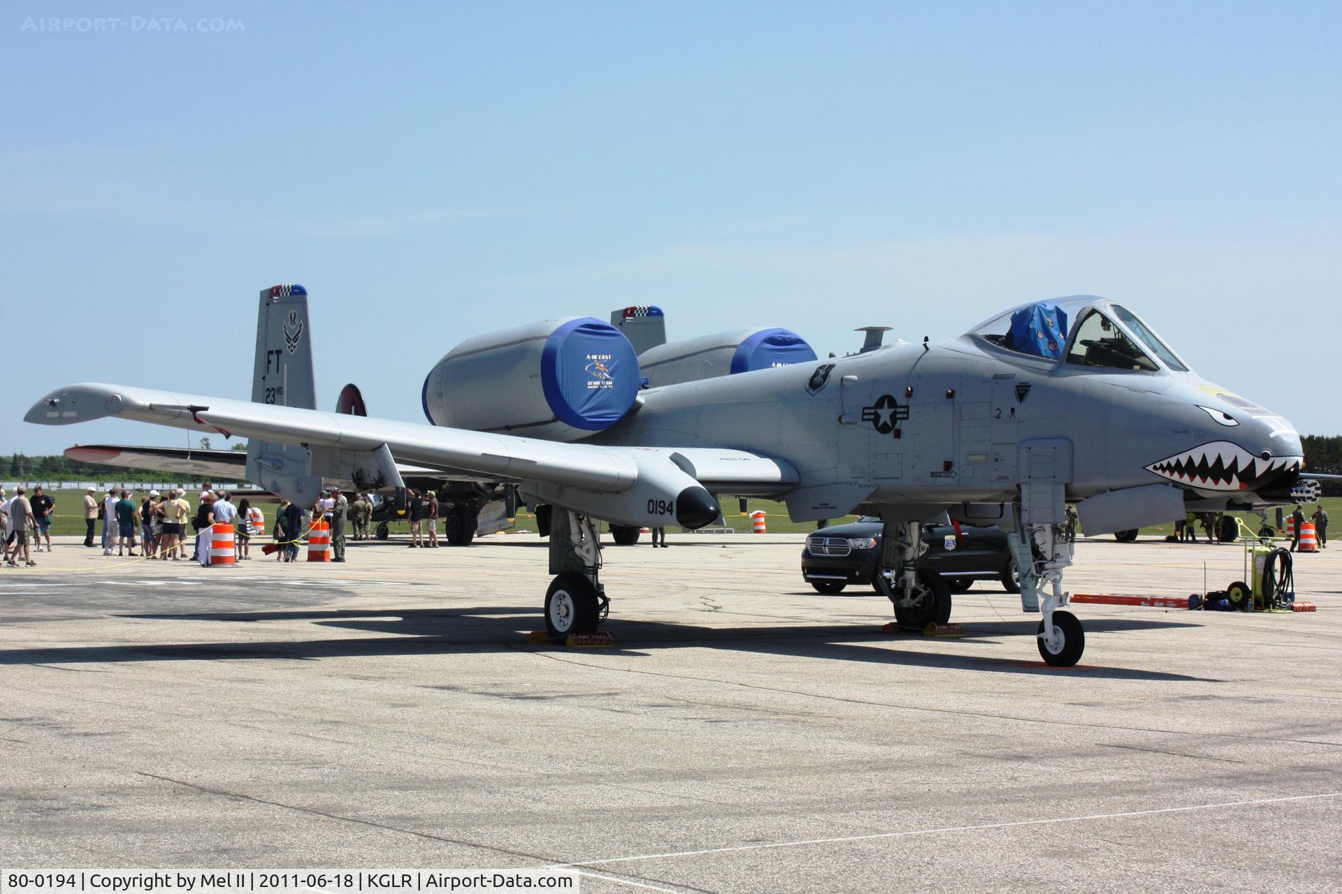 80-0194, 1980 Fairchild Republic A-10C Thunderbolt II C/N A10-0544, East Coast Demo Team at 2011 Wings Over Gaylord Air Show