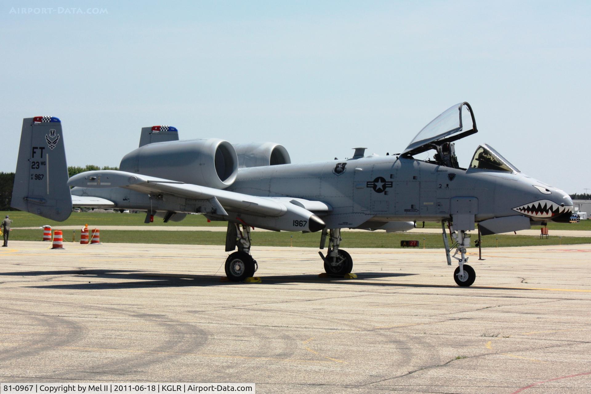 81-0967, 1981 Fairchild Republic A-10C Thunderbolt II C/N A10-0662, East Coast Demo Team at 2011 Wings Over Gaylord Air Show