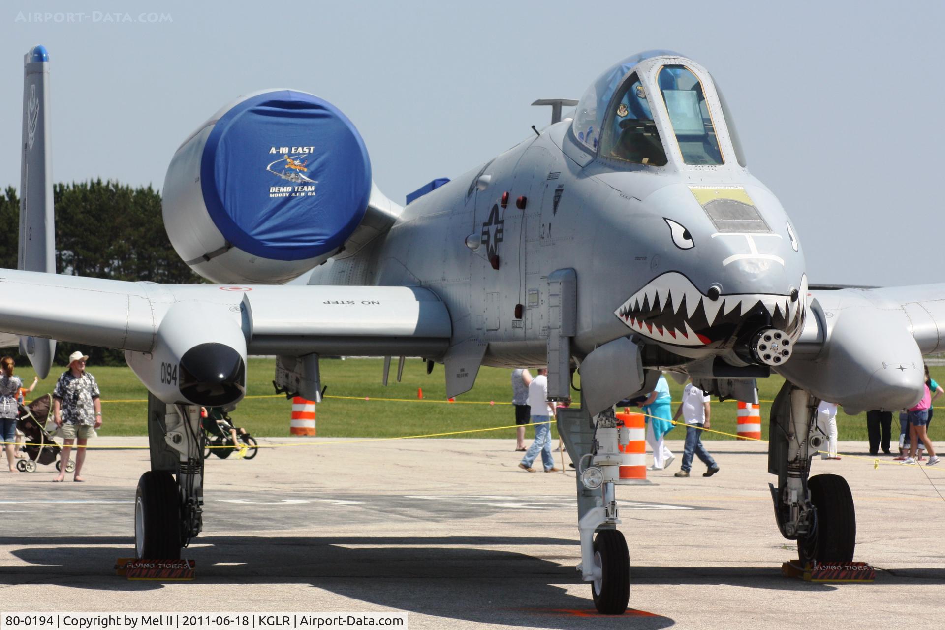 80-0194, 1980 Fairchild Republic A-10C Thunderbolt II C/N A10-0544, East Coast Demo Team at 2011 Wings Over Gaylord Air Show