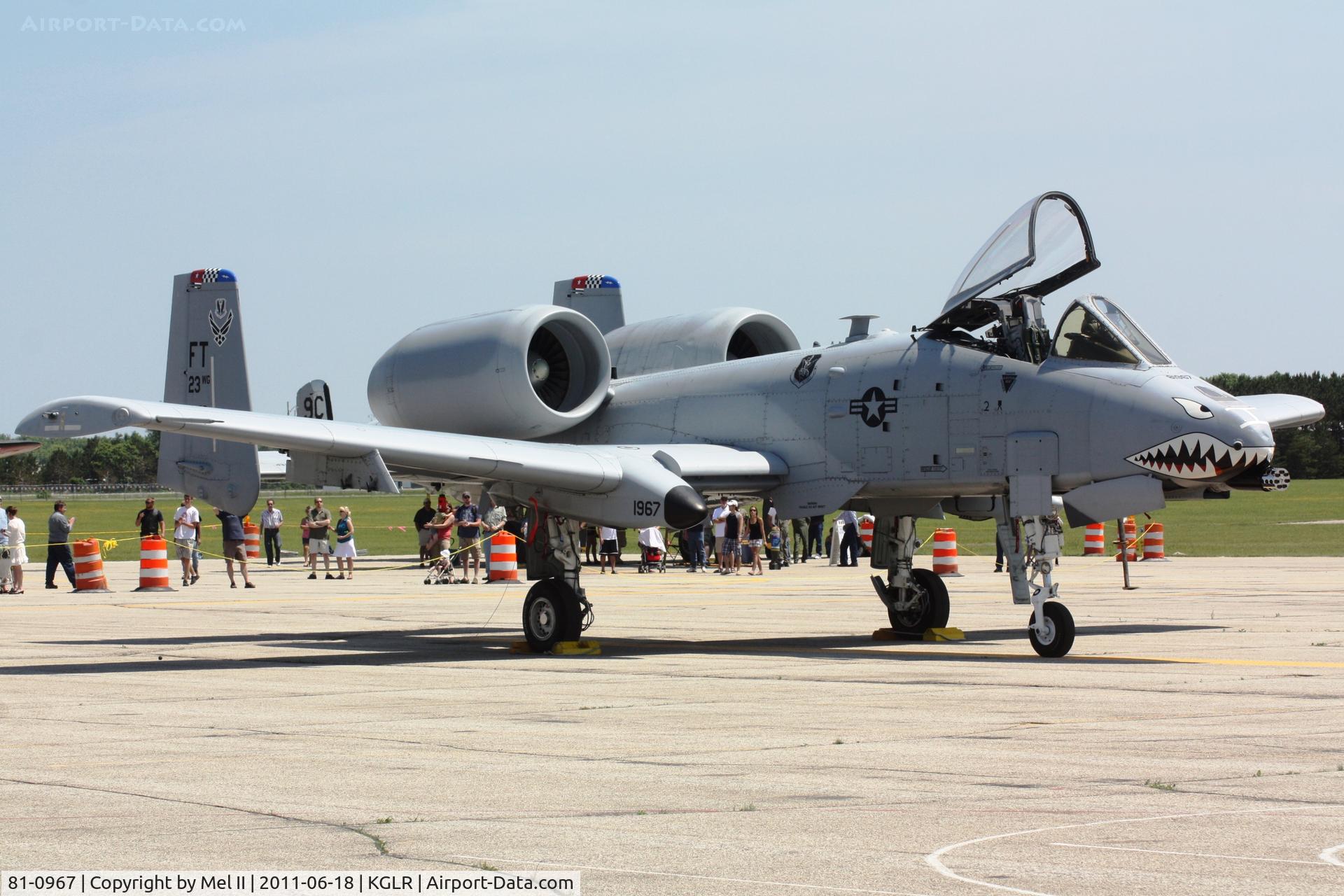 81-0967, 1981 Fairchild Republic A-10C Thunderbolt II C/N A10-0662, East Coast Demo Team at 2011 Wings Over Gaylord Air Show