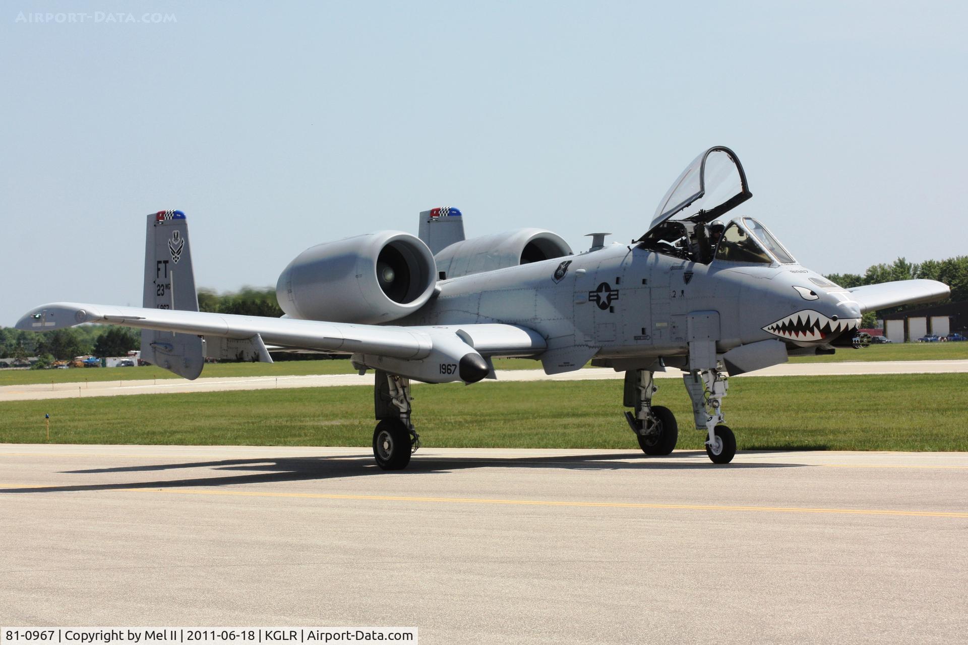 81-0967, 1981 Fairchild Republic A-10C Thunderbolt II C/N A10-0662, East Coast Demo Team at 2011 Wings Over Gaylord Air Show