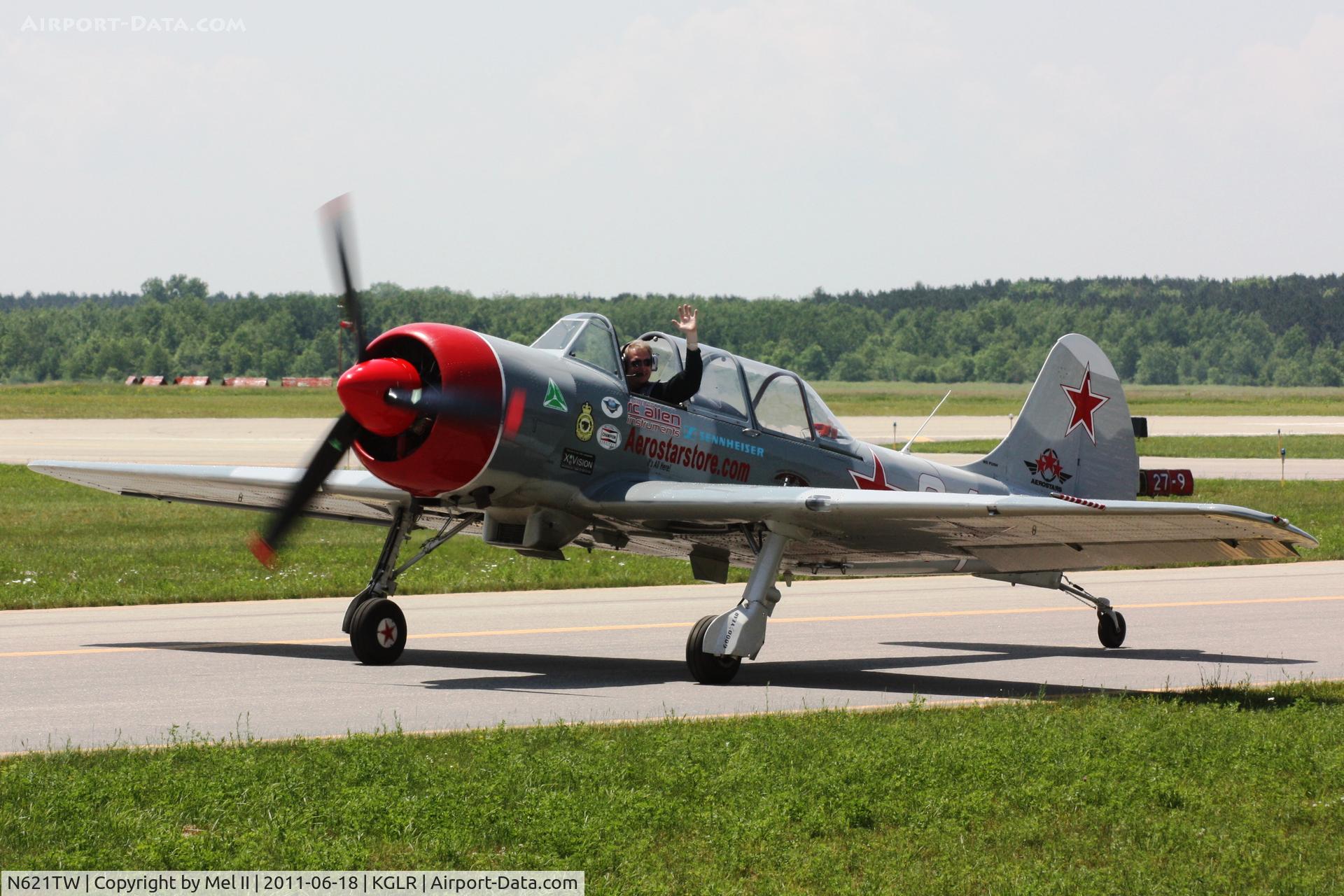 N621TW, 2003 Yakovlev (Aerostar) Yak-52TW C/N 0312504, Aerostars at 2011 Wings Over Gaylord Air Show