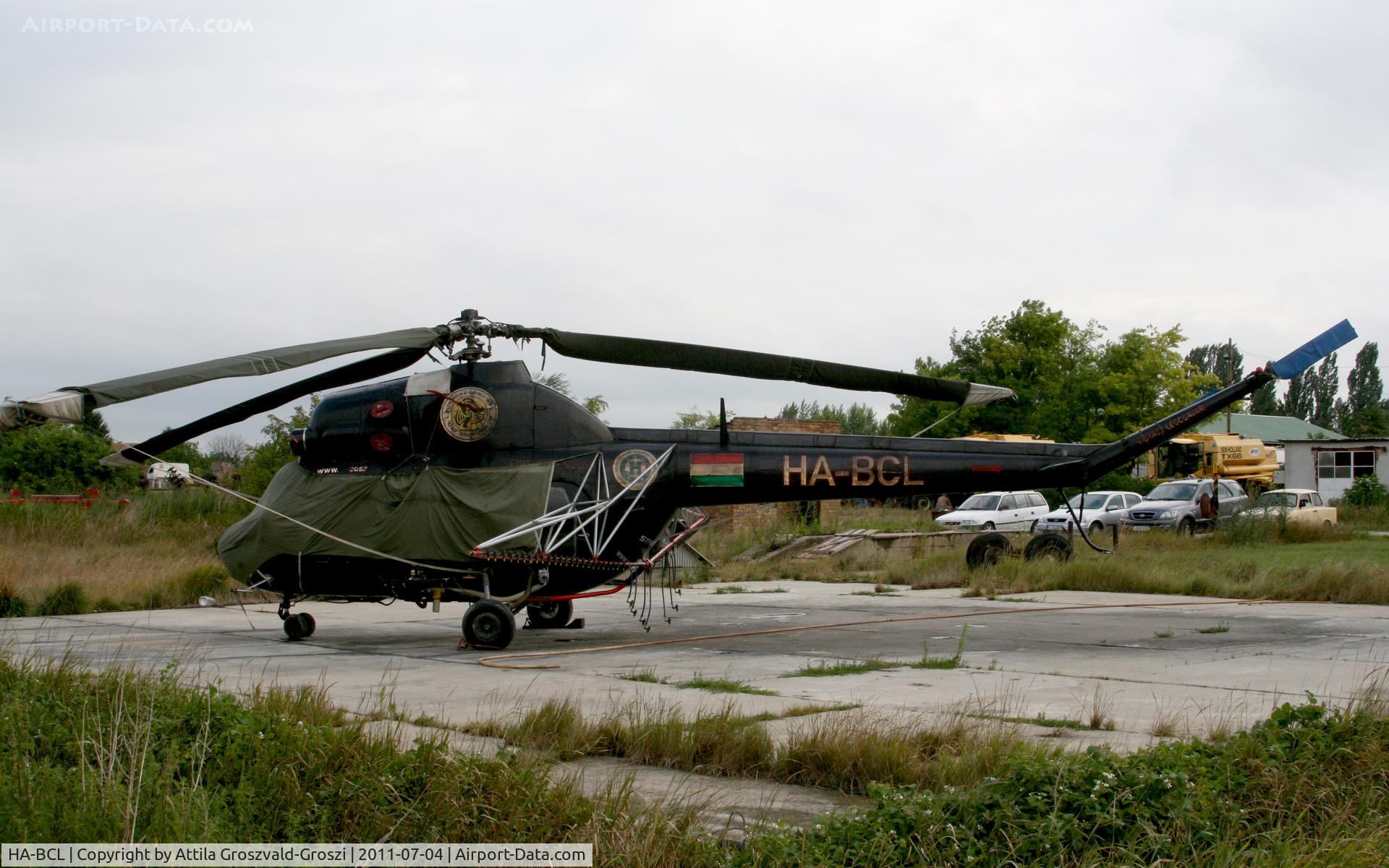HA-BCL, 1974 Mil (PZL-Swidnik) Mi-2 C/N 563820114, Tata agricultural depot - Hungary