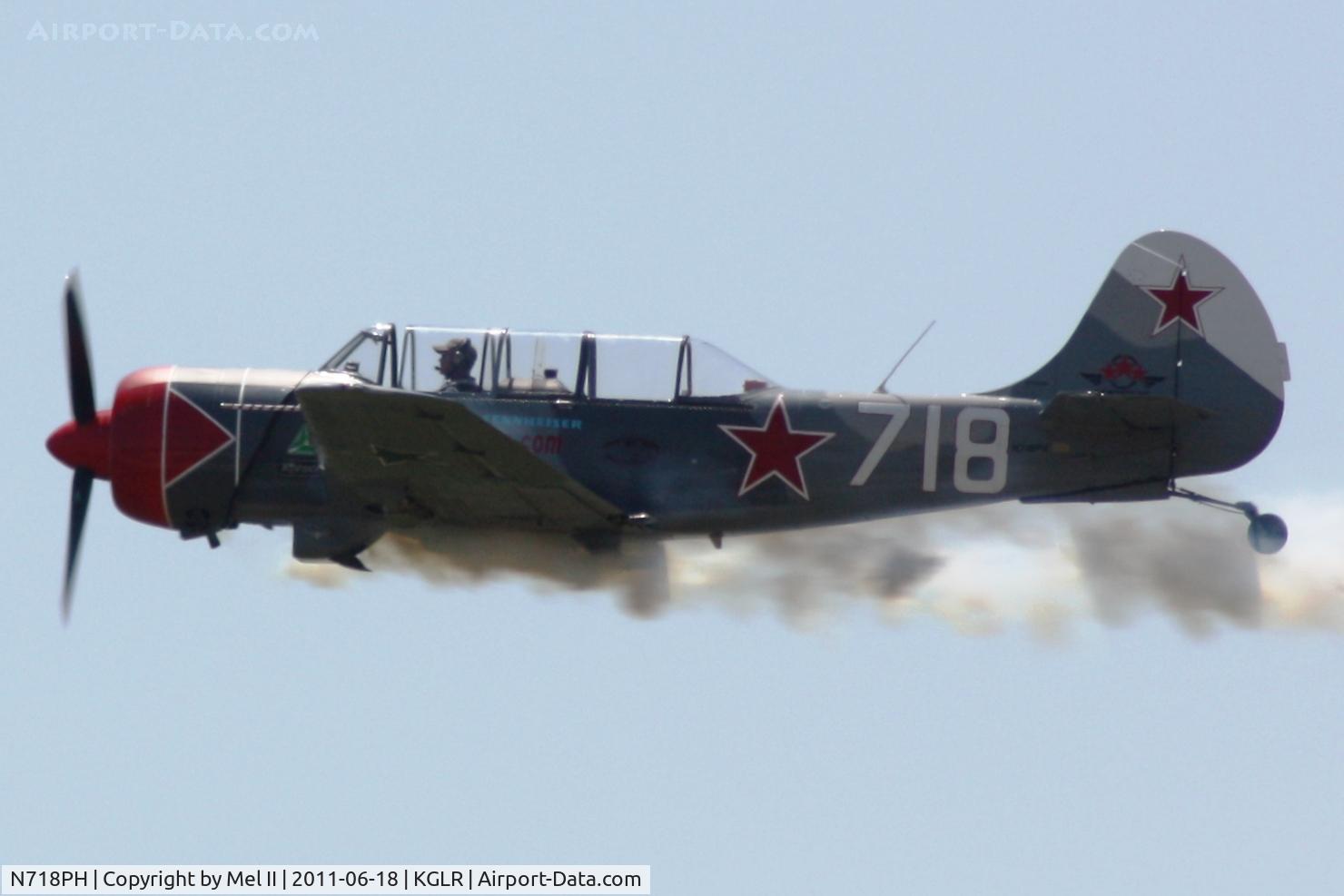 N718PH, 2003 Yakovlev (Aerostar) Yak-52TW C/N 0312503, Aerostars at 2011 Wings Over Gaylord Air Show