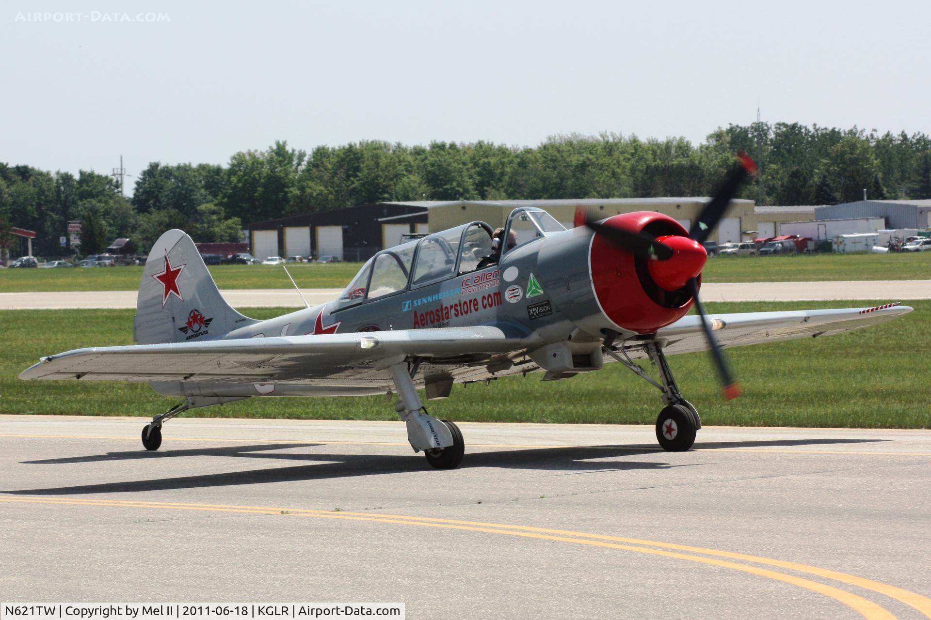 N621TW, 2003 Yakovlev (Aerostar) Yak-52TW C/N 0312504, Aerostars at 2011 Wings Over Gaylord Air Show
