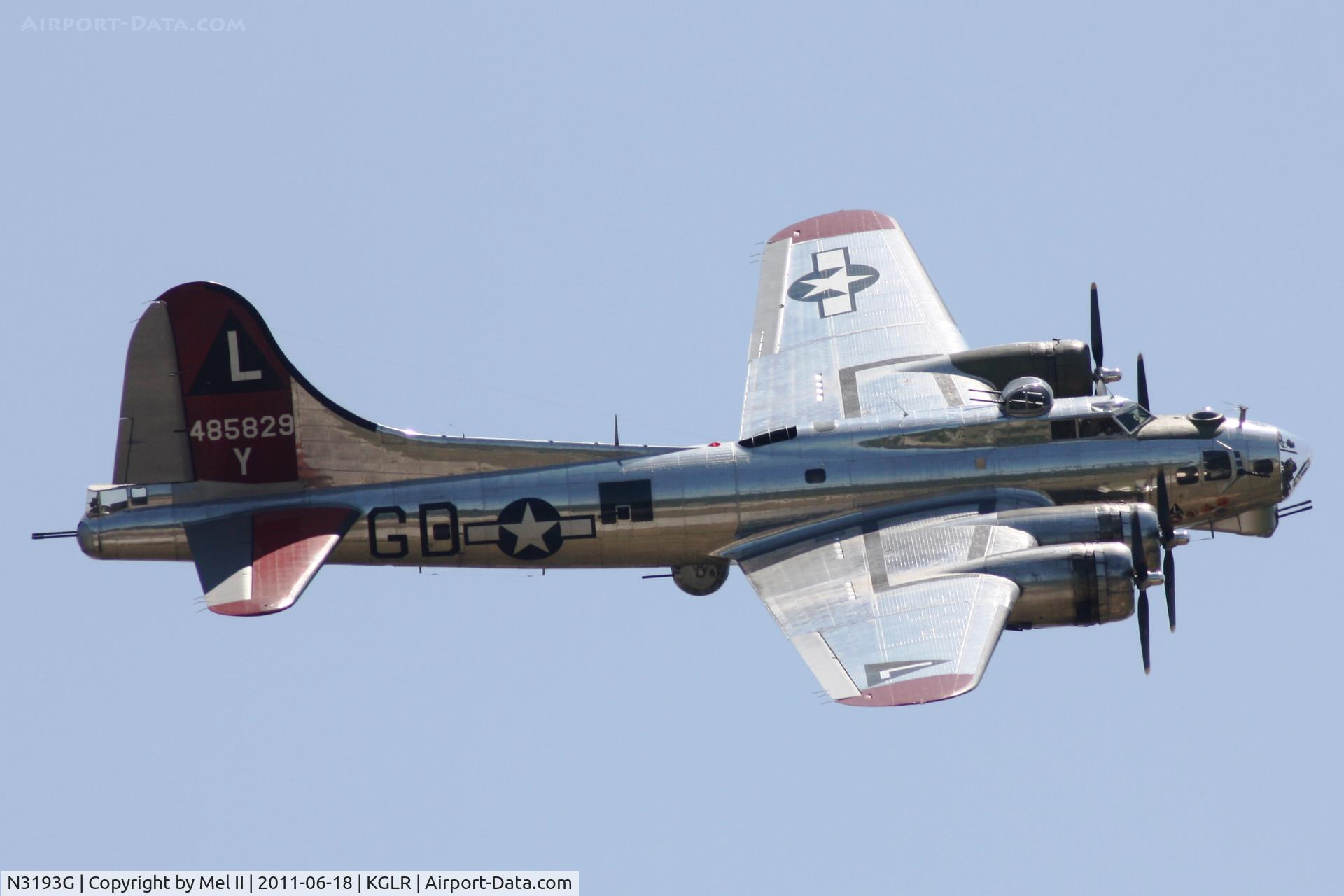 N3193G, 1944 Boeing B-17G Flying Fortress C/N 77255, Yankee Lady at 2011 Wings Over Gaylord Air Show