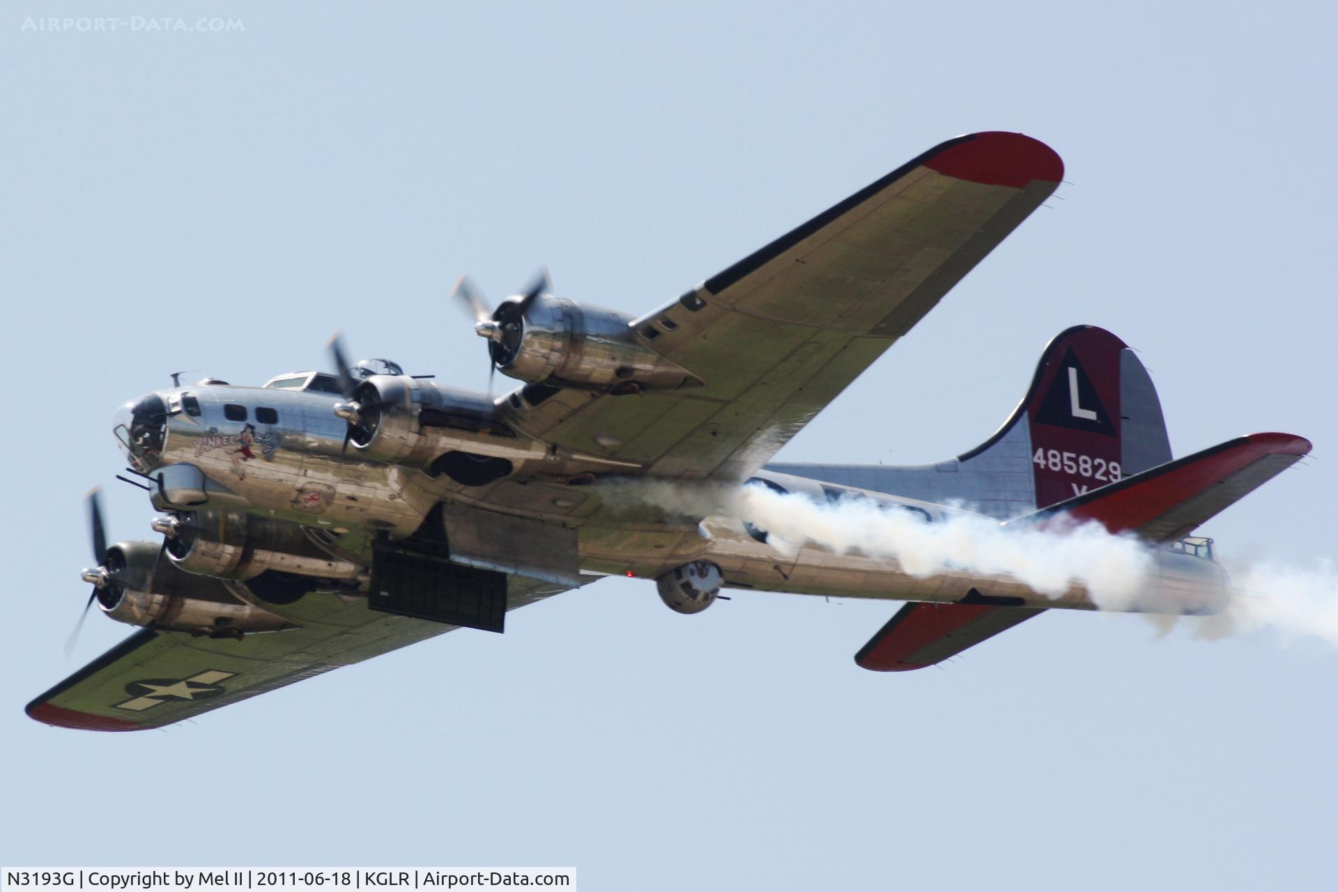 N3193G, 1944 Boeing B-17G Flying Fortress C/N 77255, Yankee Lady at 2011 Wings Over Gaylord Air Show