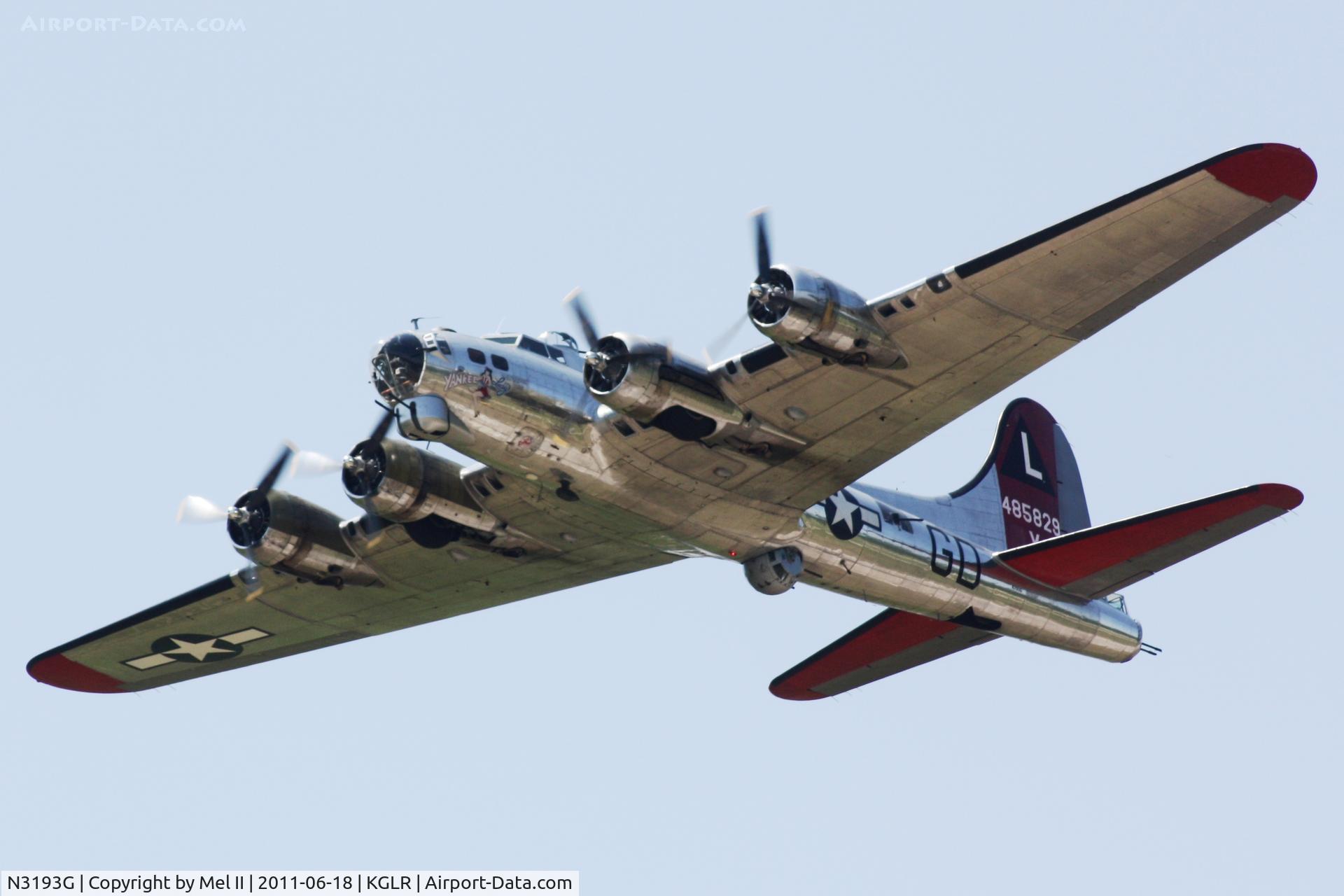 N3193G, 1944 Boeing B-17G Flying Fortress C/N 77255, Yankee Lady at 2011 Wings Over Gaylord Air Show
