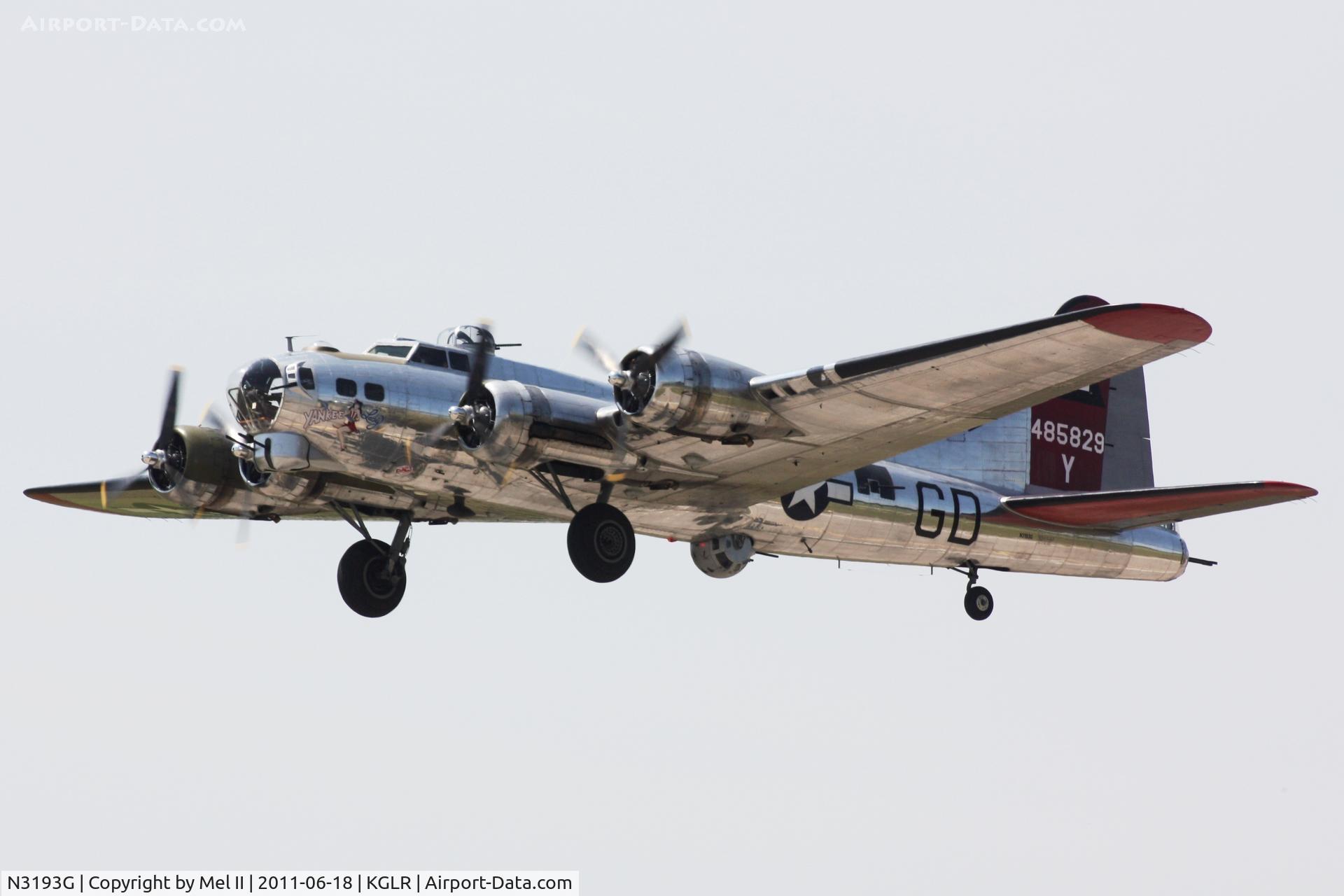 N3193G, 1944 Boeing B-17G Flying Fortress C/N 77255, Yankee Lady at 2011 Wings Over Gaylord Air Show