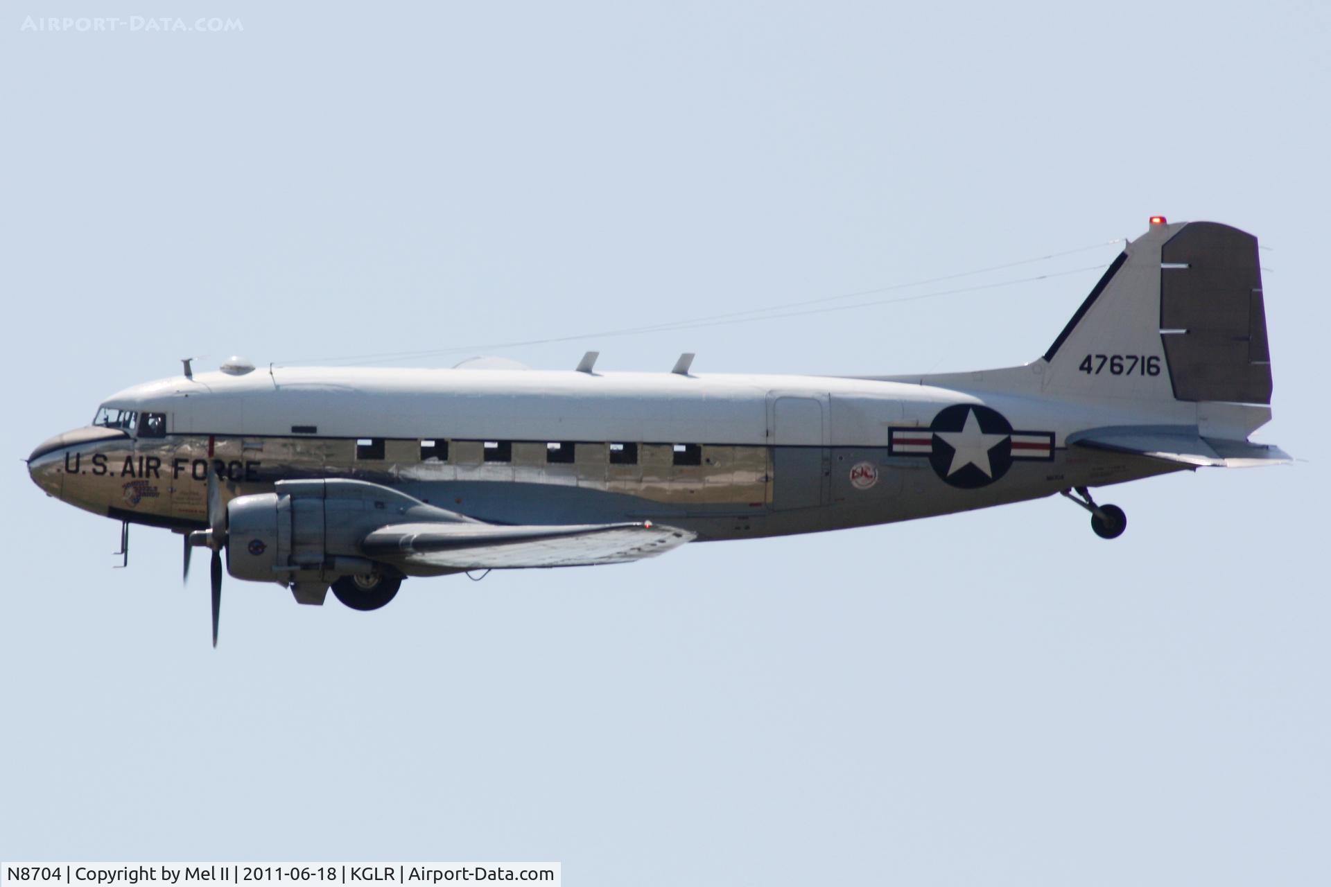 N8704, 1944 Douglas DC3C-S4C4G (TC-47B-30-DK) C/N 33048, Yankee Doodle Dandy at 2011 Wings Over Gaylord Air Show