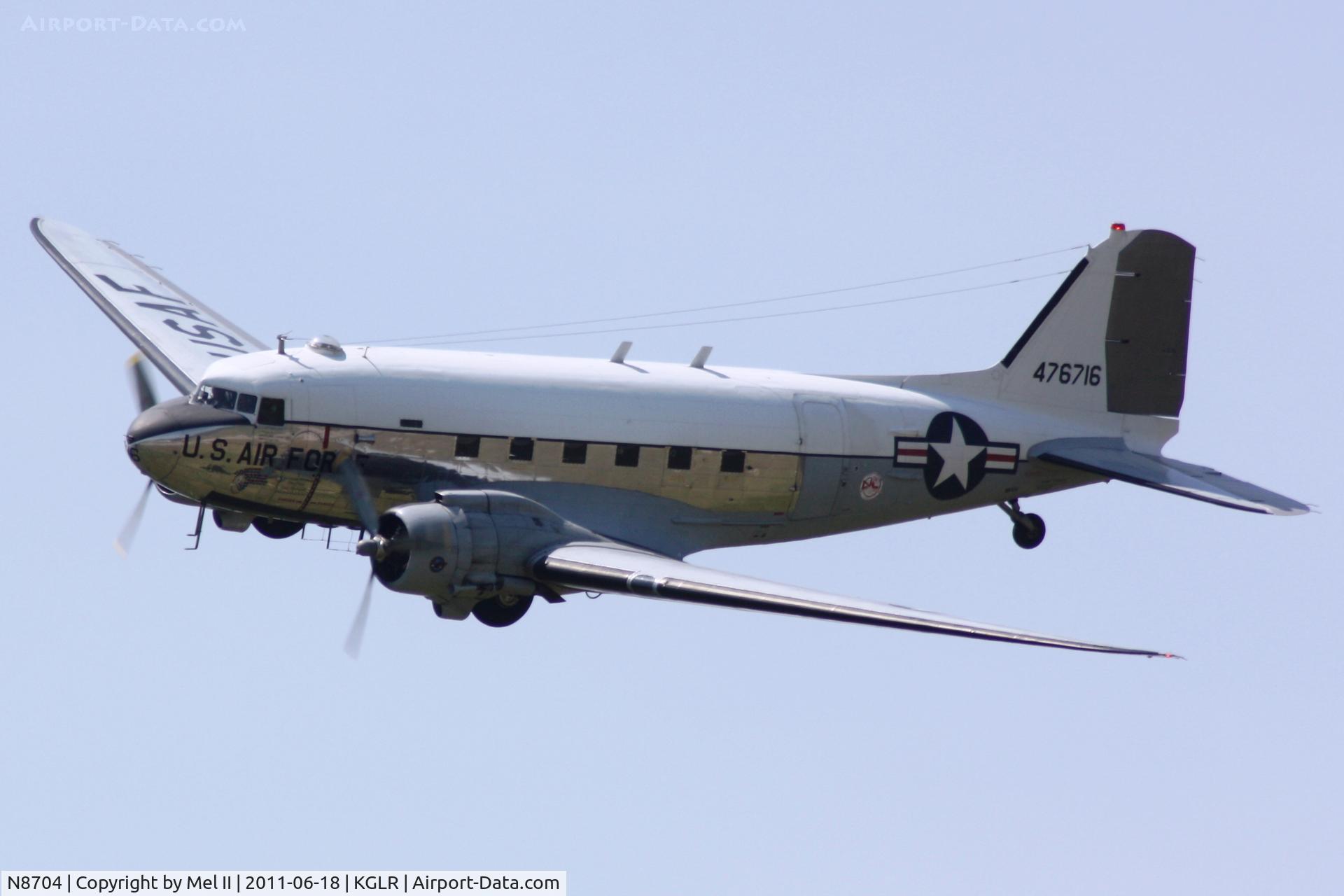 N8704, 1944 Douglas DC3C-S4C4G (TC-47B-30-DK) C/N 33048, Yankee Doodle Dandy at 2011 Wings Over Gaylord Air Show