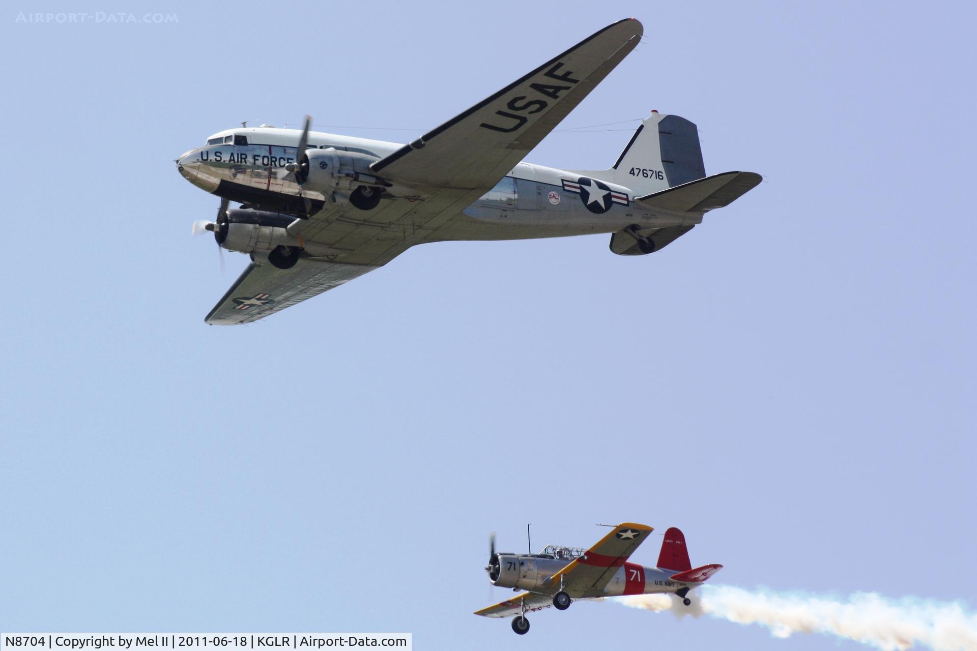 N8704, 1944 Douglas DC3C-S4C4G (TC-47B-30-DK) C/N 33048, Yankee Doodle Dandy at 2011 Wings Over Gaylord Air Show (N61916)