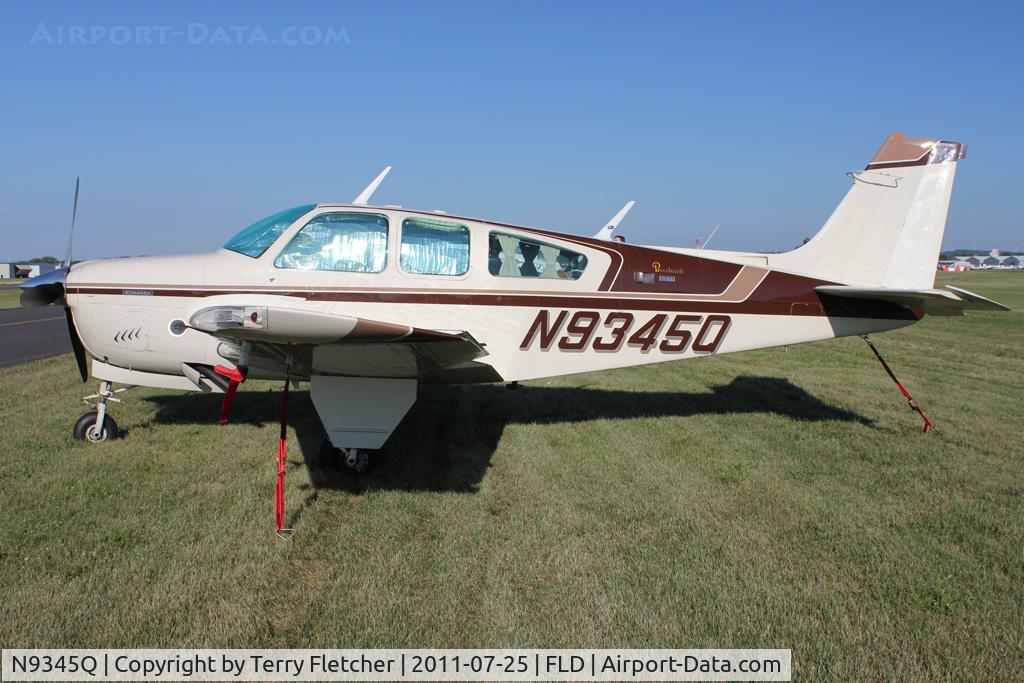 N9345Q, 1971 Beech G33 C/N CD-1269, 1971 Beech G33, c/n: CD-1269 at Fond Du Lac