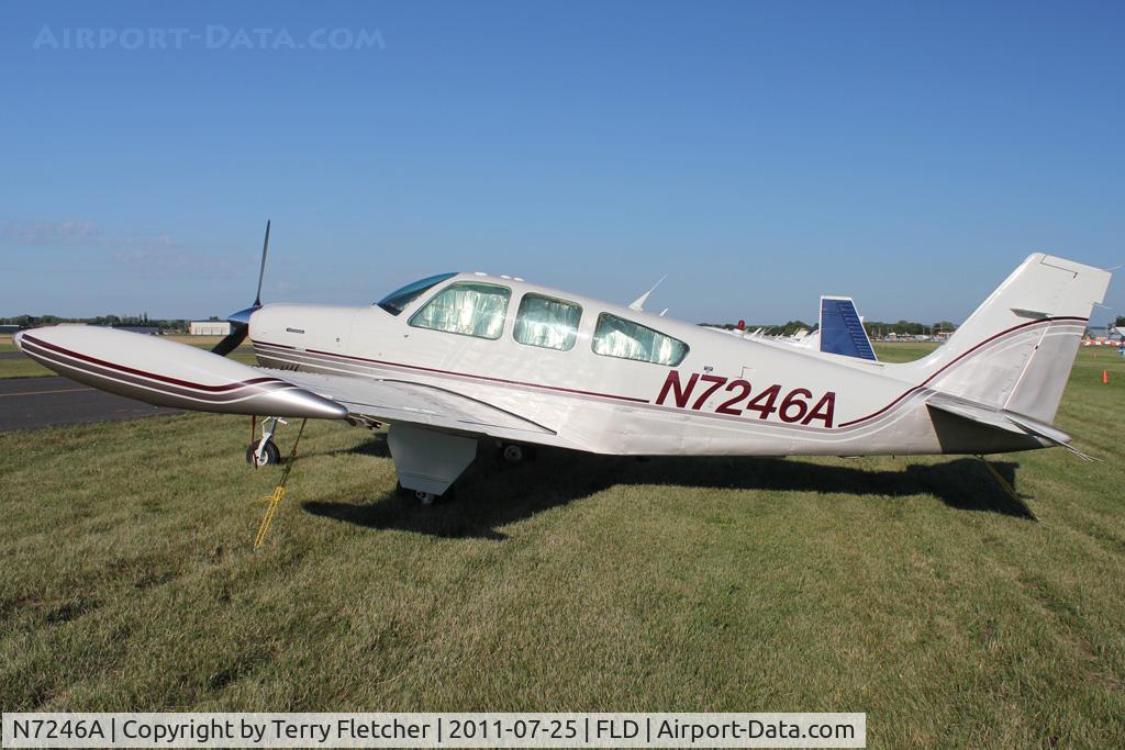 N7246A, 1985 Beech F33A Bonanza C/N CE-1068, 1985 Beech F33A, c/n: CE-1068 at Fond Du Lac