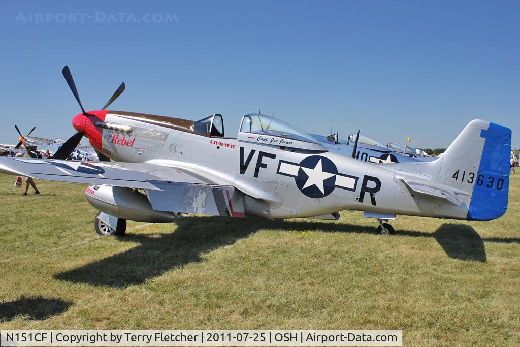 N151CF, 1944 North American P-51D Mustang C/N 44-84933N, 1944 North American/aero Classics P-51D, ex USAF 44-84933N  c/n 124-44789 at 2011 Oshkosh