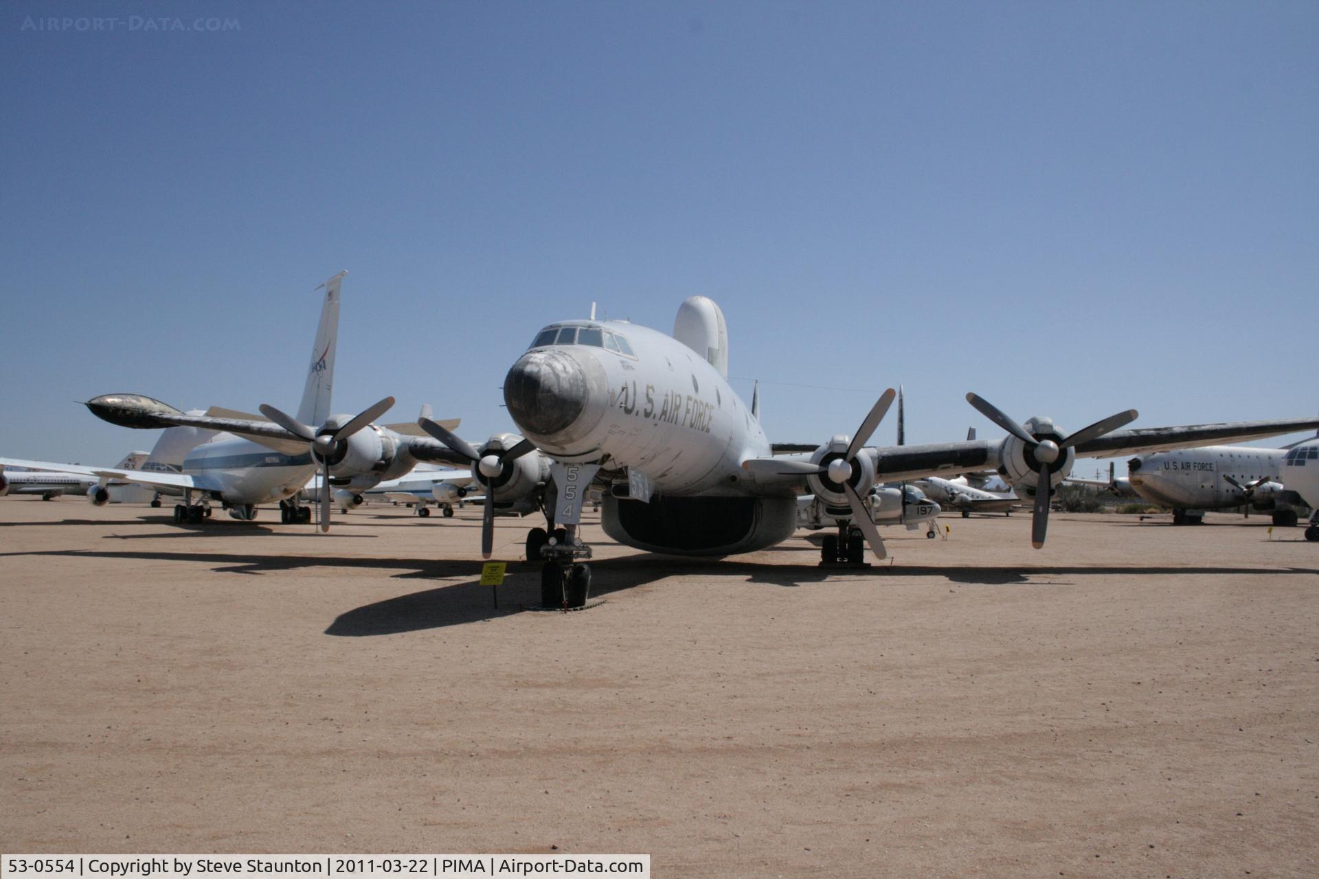 53-0554, 1953 Lockheed EC-121T Warning Star C/N 1049A-4369, Taken at Pima Air and Space Museum, in March 2011 whilst on an Aeroprint Aviation tour