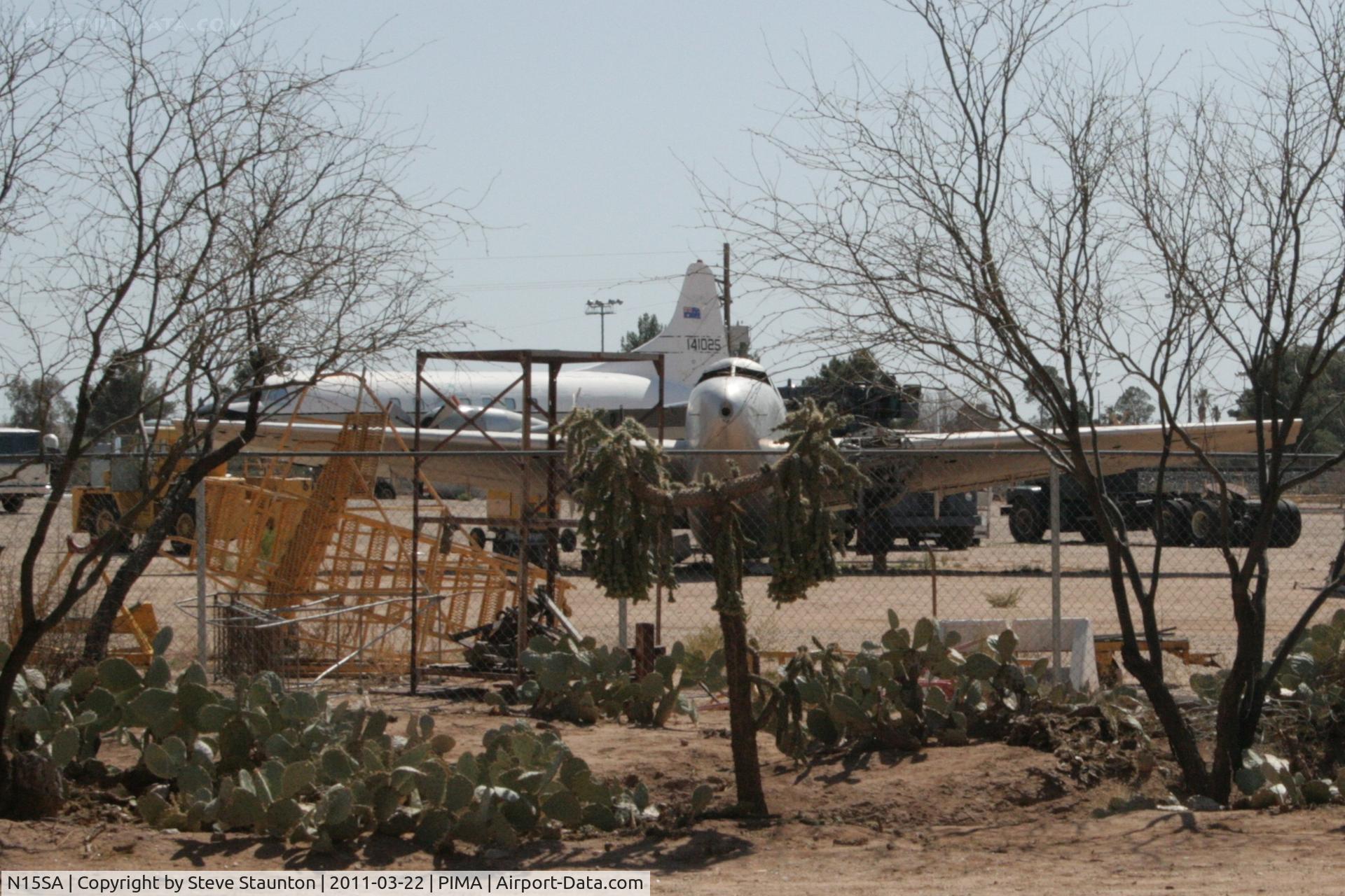 N15SA, Lockheed R-50-5 Lodestar C/N 12481, Taken at Pima Air and Space Museum, in March 2011 whilst on an Aeroprint Aviation tour - hiding in the storage area