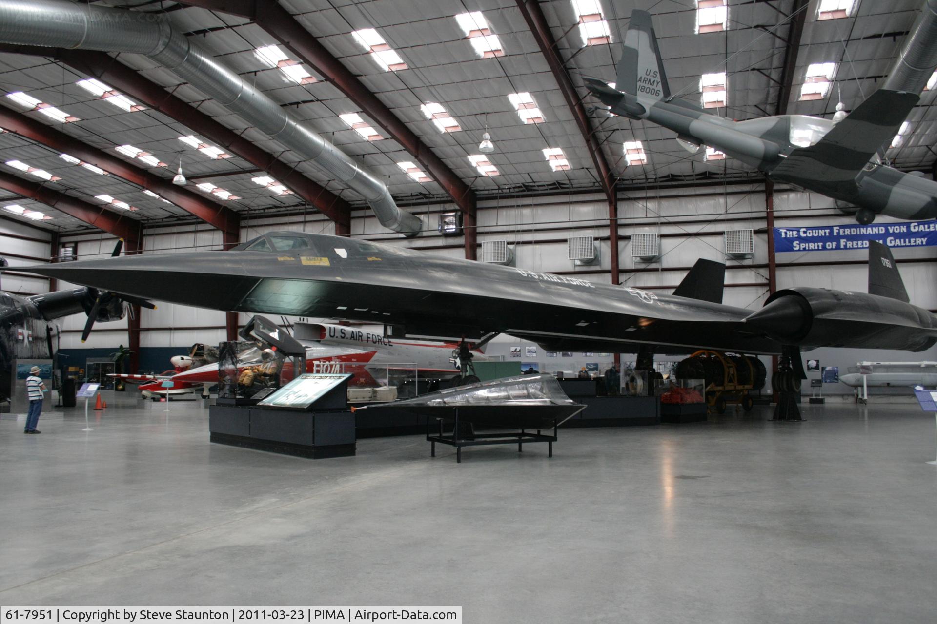 61-7951, 1961 Lockheed SR-71A Blackbird C/N 2002, Taken at Pima Air and Space Museum, in March 2011 whilst on an Aeroprint Aviation tour